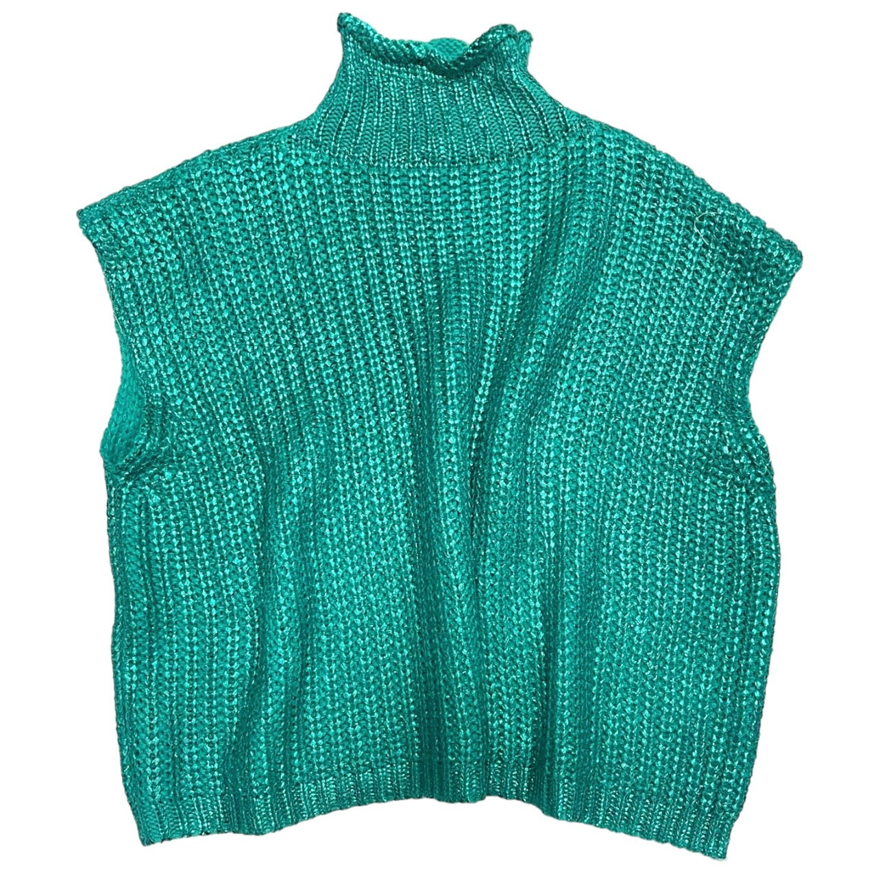 Metallic Sweater Teal