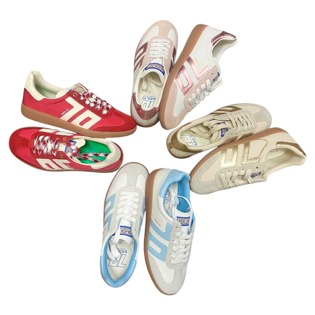 Gummy Sole Suede Sneaker Red