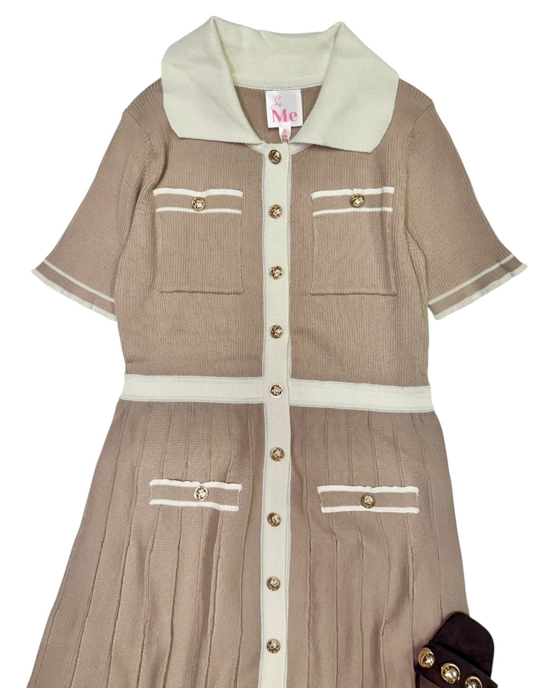 Lindsly Midi Dress Taupe