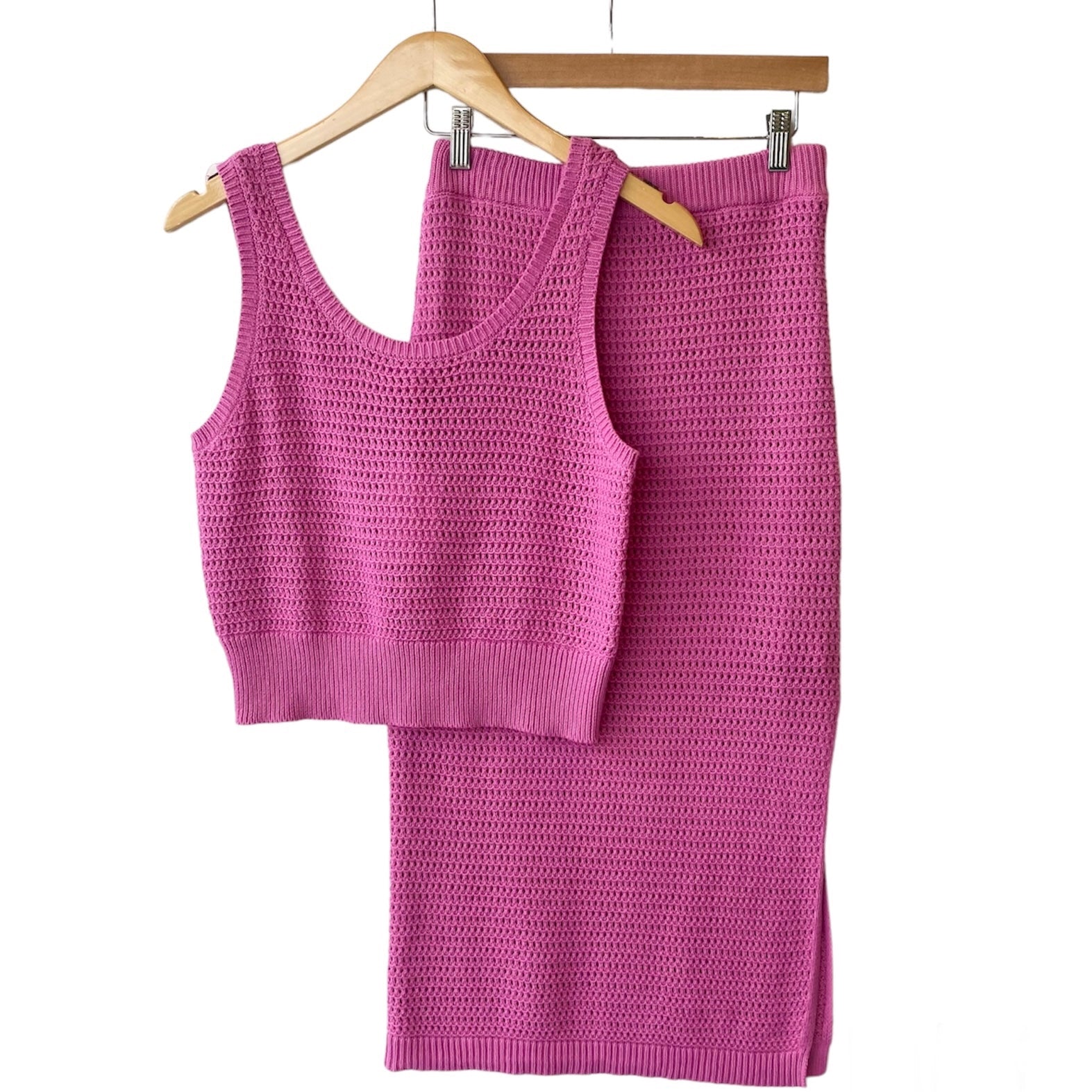 Knit Skirt Pink