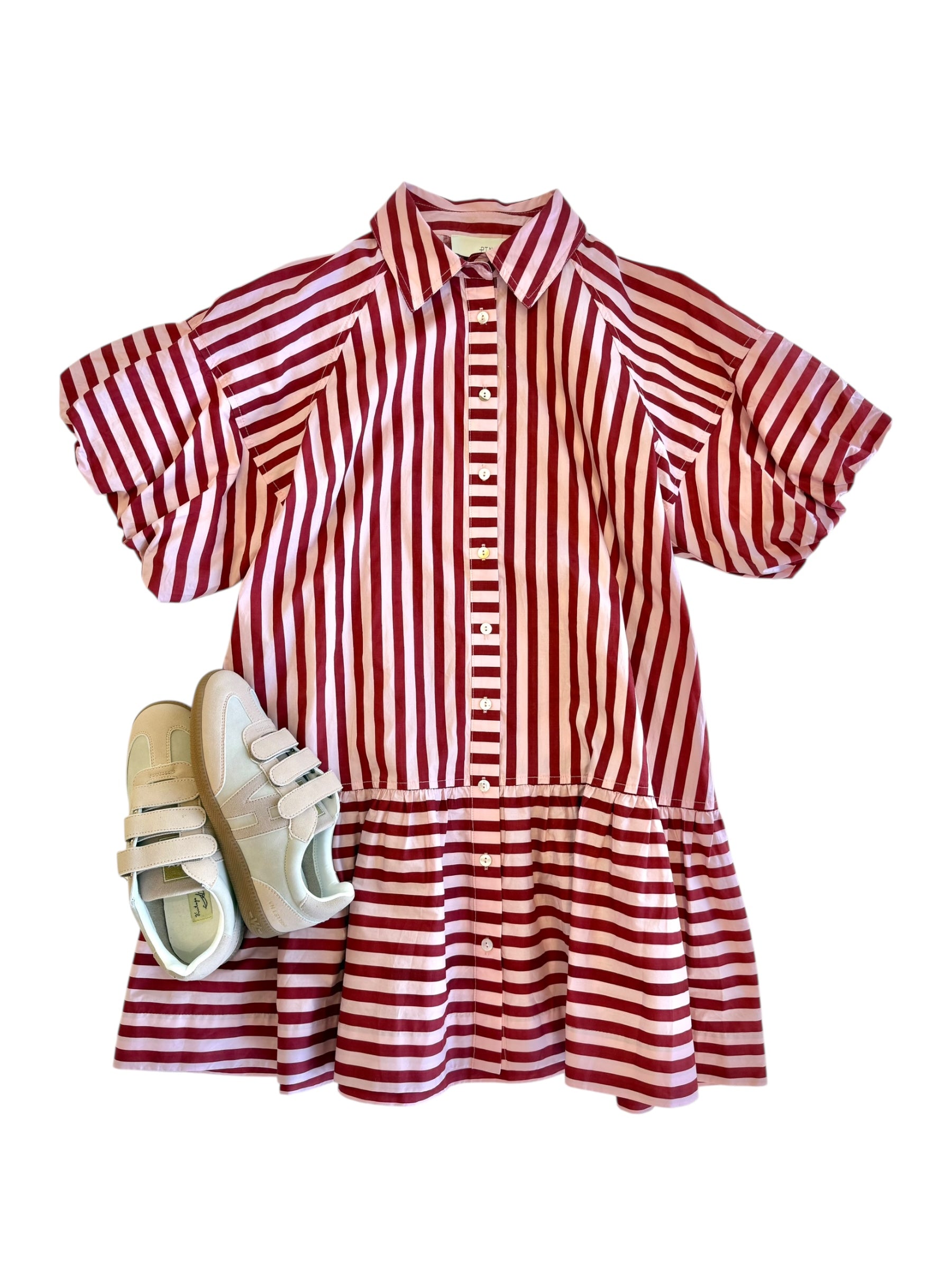 Evelyn Dress Red/Pink