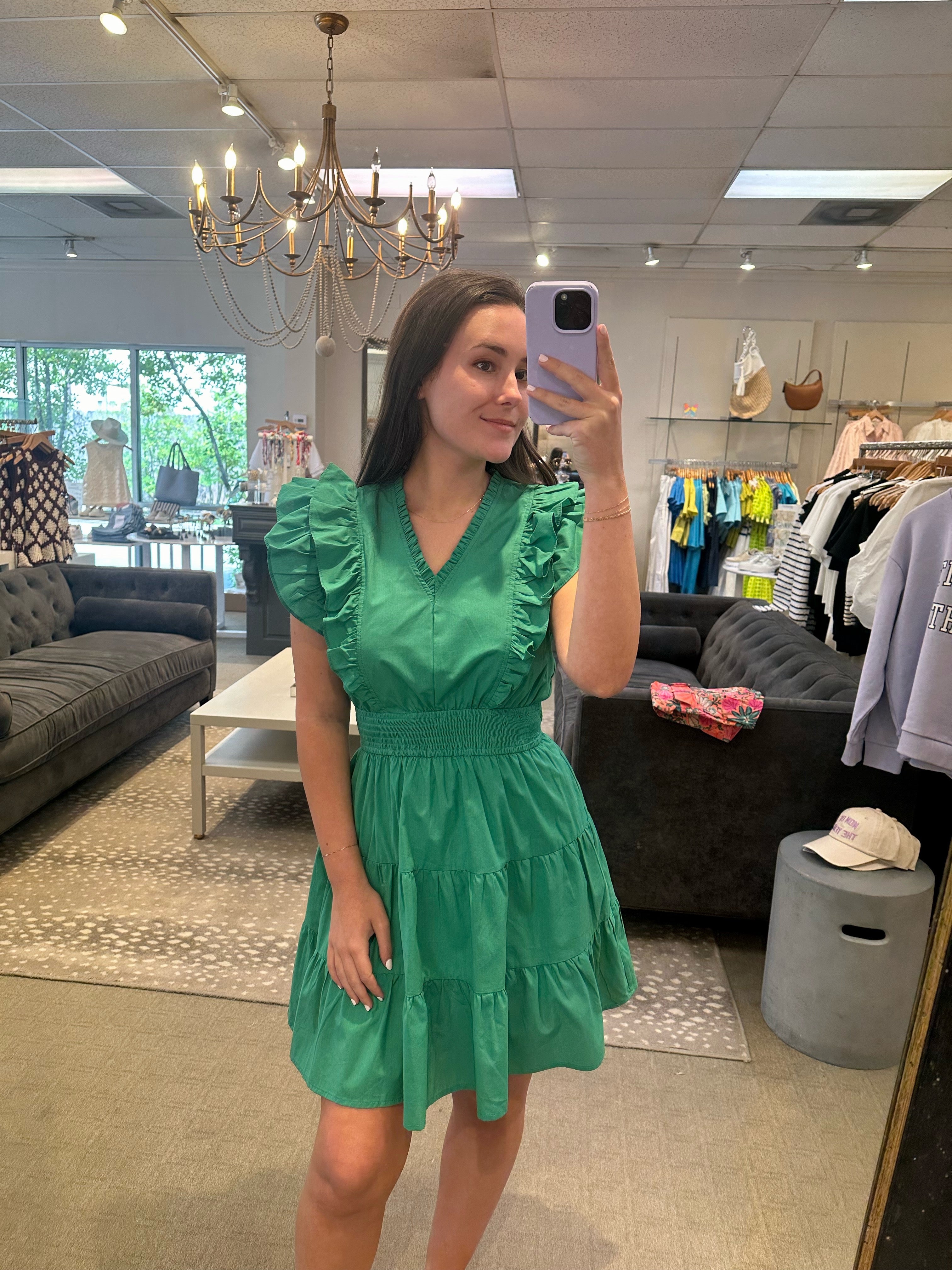 Elanor Dress Green