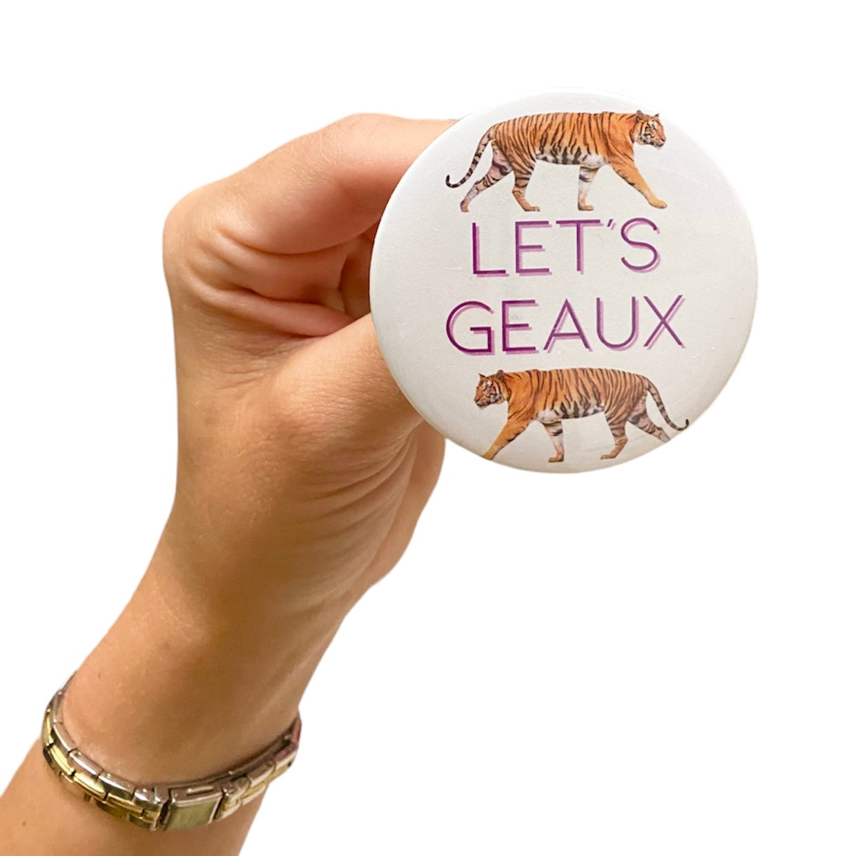 Let's Geaux Pin Large