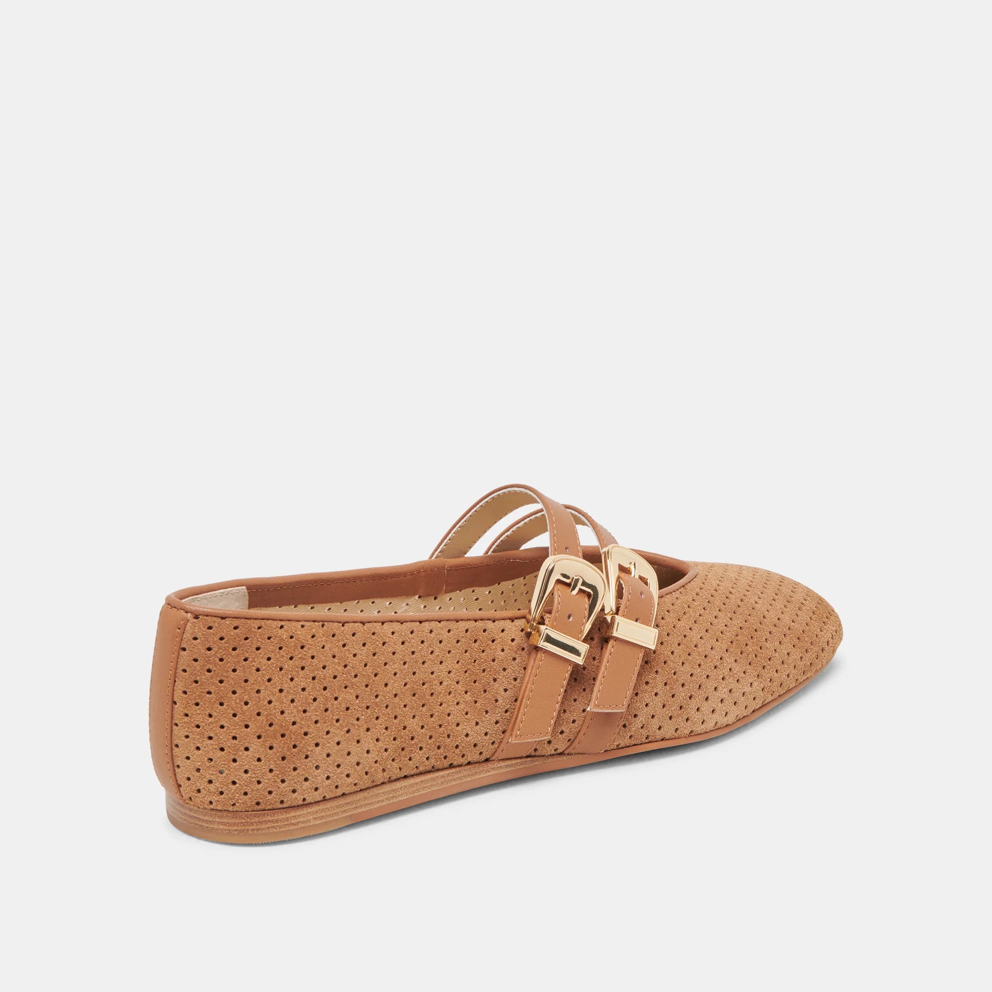 Double BCKL Ballet Flat Pecan Suede
