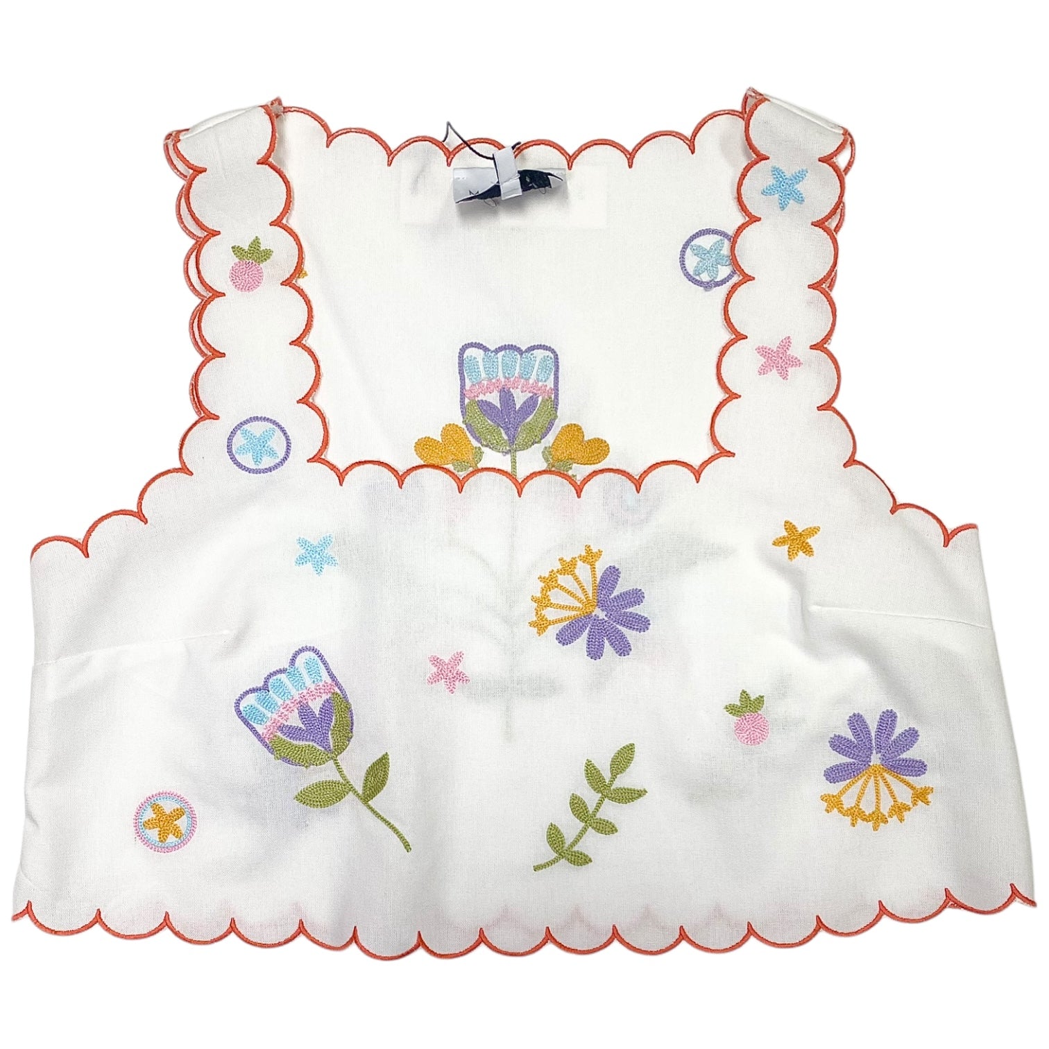 Embroidered Scallop Set Off White
