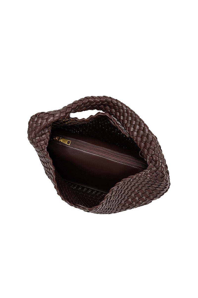 Johanna Woven Tote Espresso
