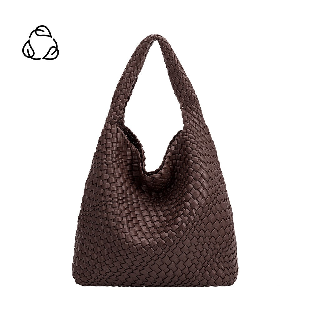 Johanna Woven Tote Espresso