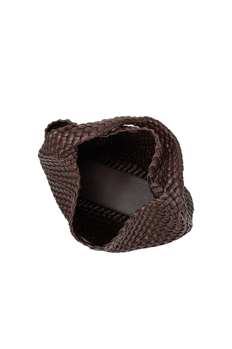 Johanna Woven Tote Espresso