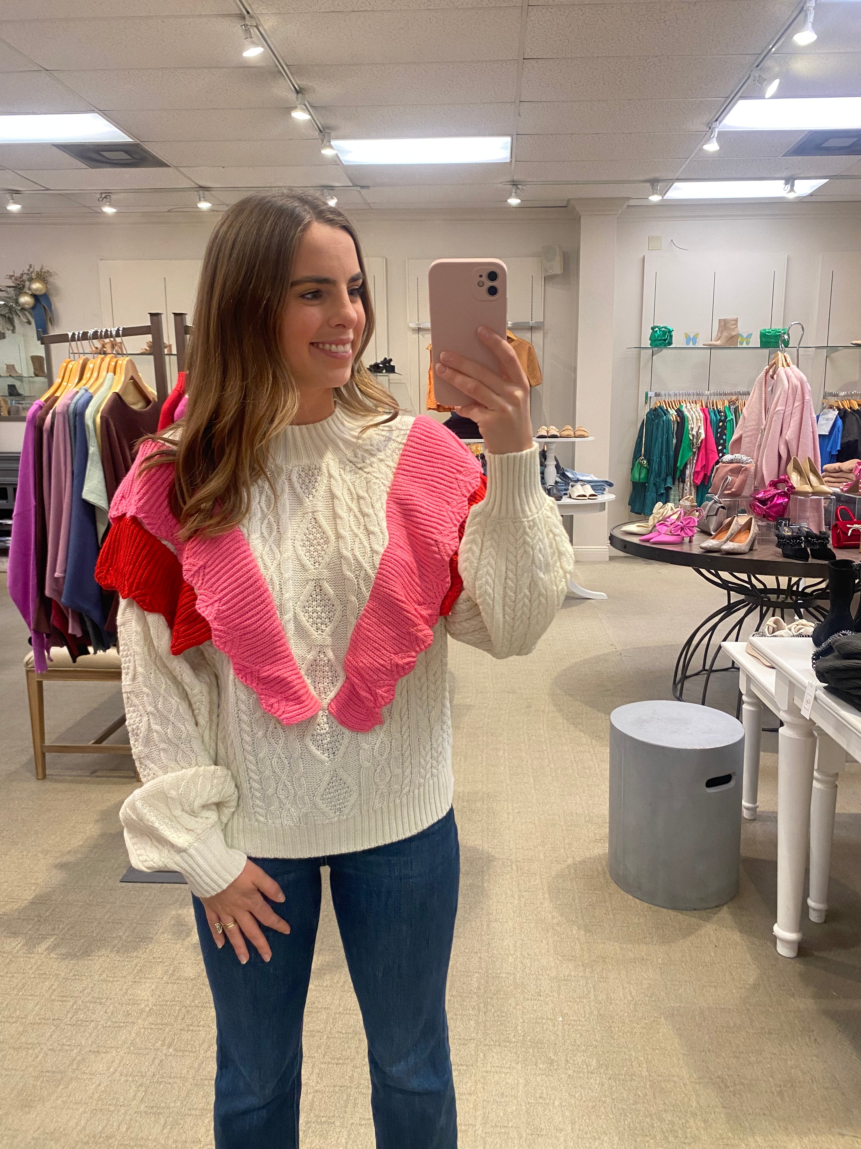 Ruffle Sweater