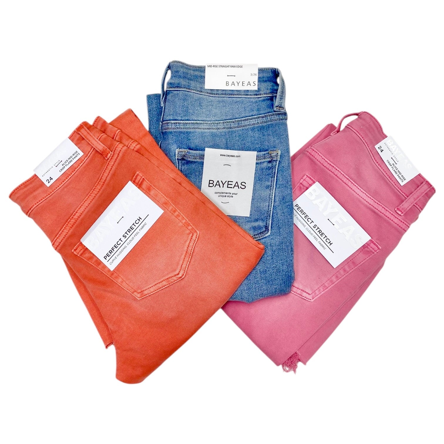 Alice Crop Flare Jeans Tangerine