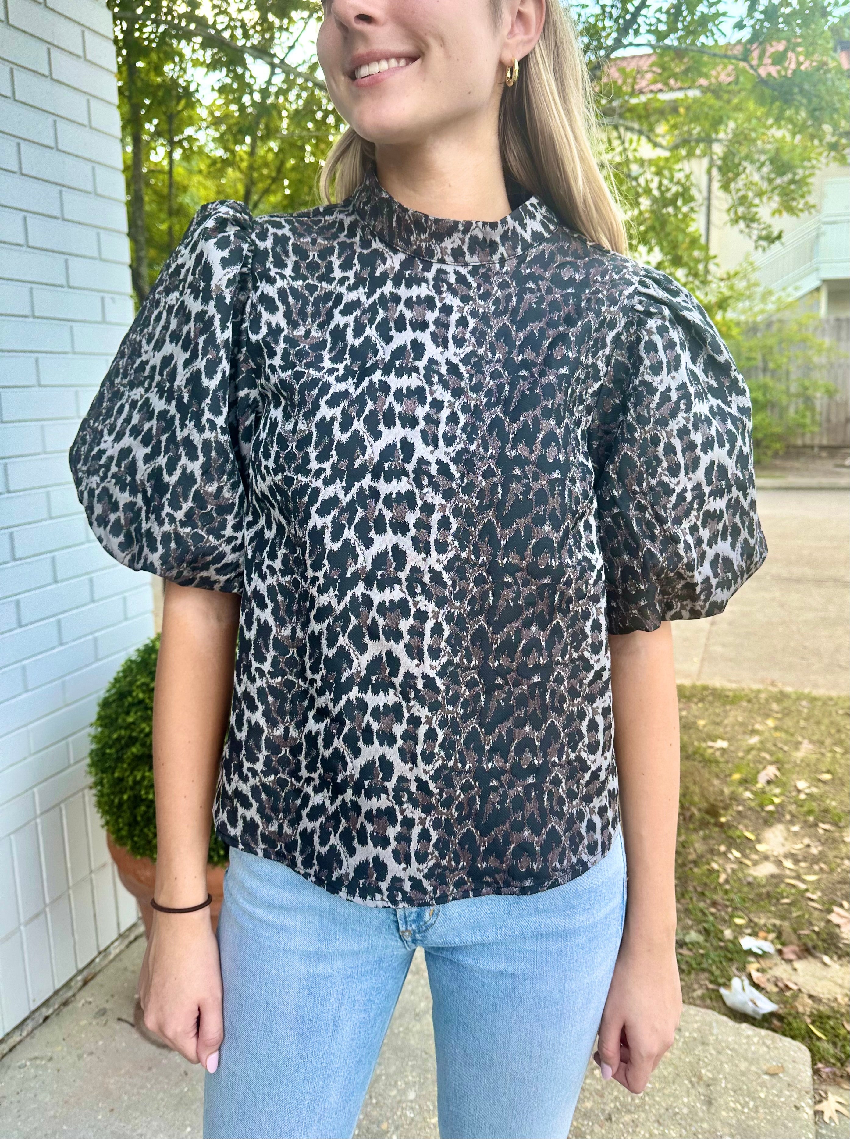 Nancy Top Leopard