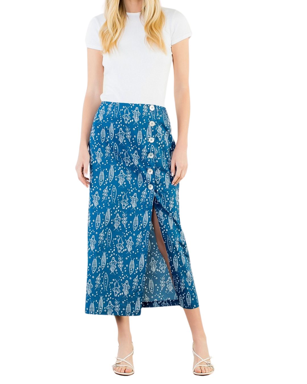 Alexia Maxi Skirt Blue