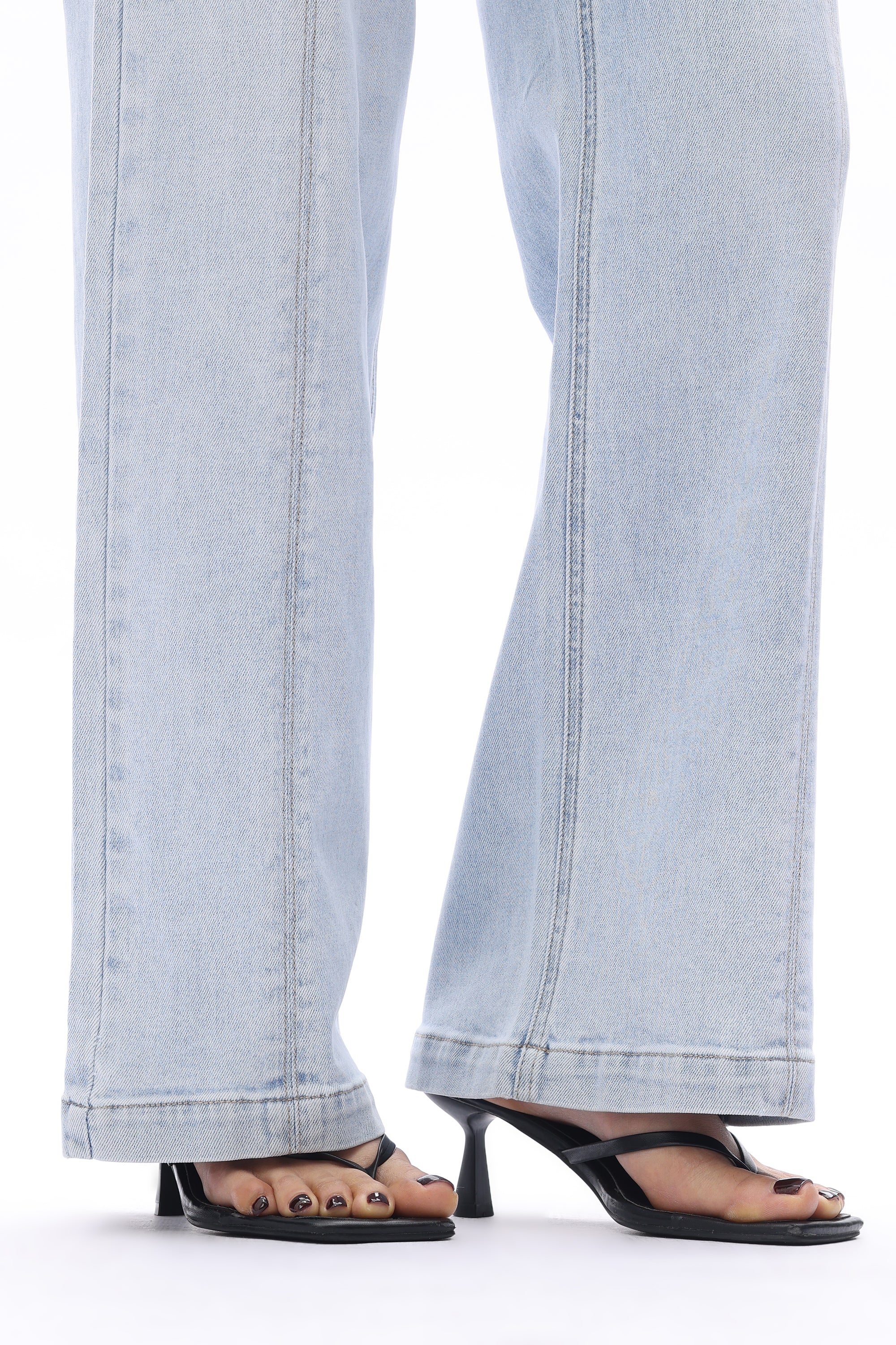 Briar Mid Rise Wide Leg Light Blue