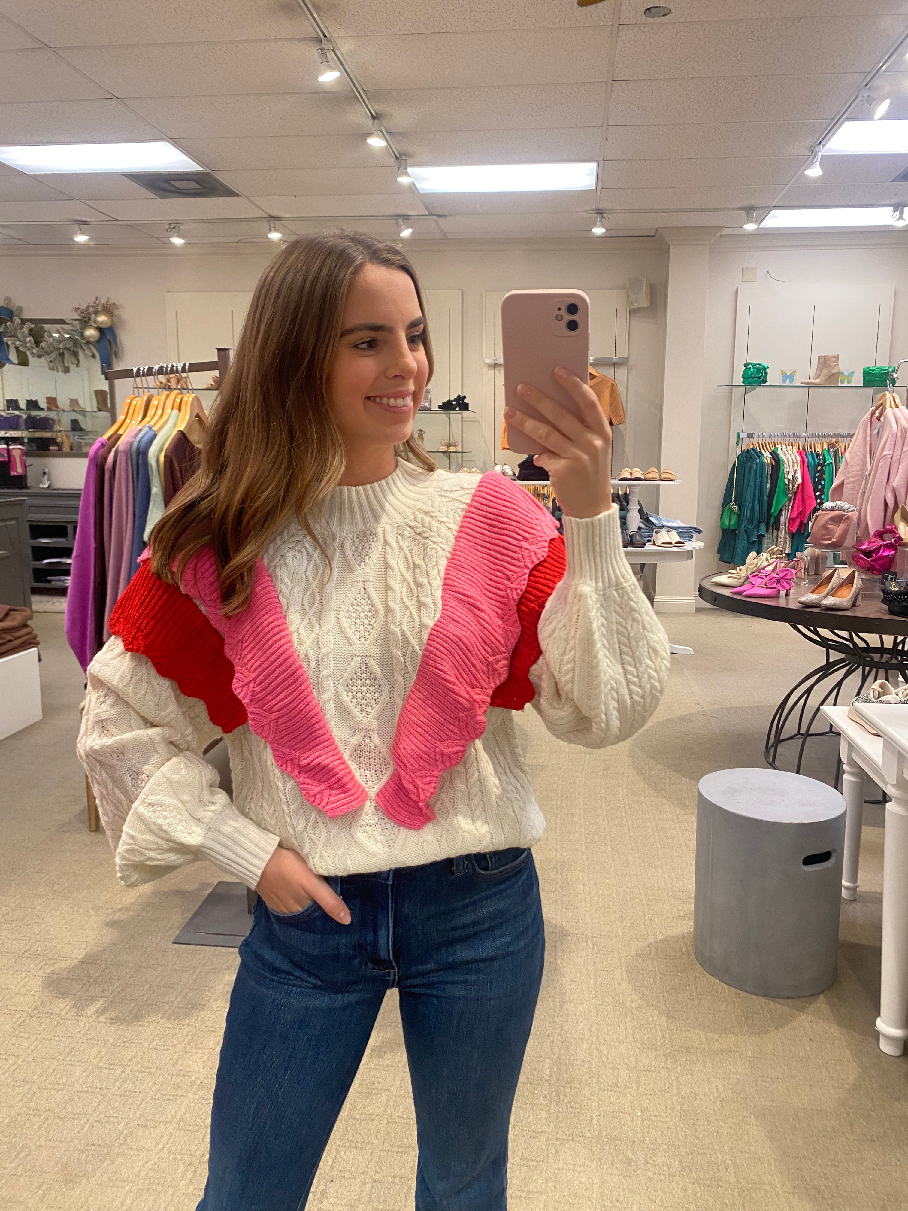 Ruffle Sweater