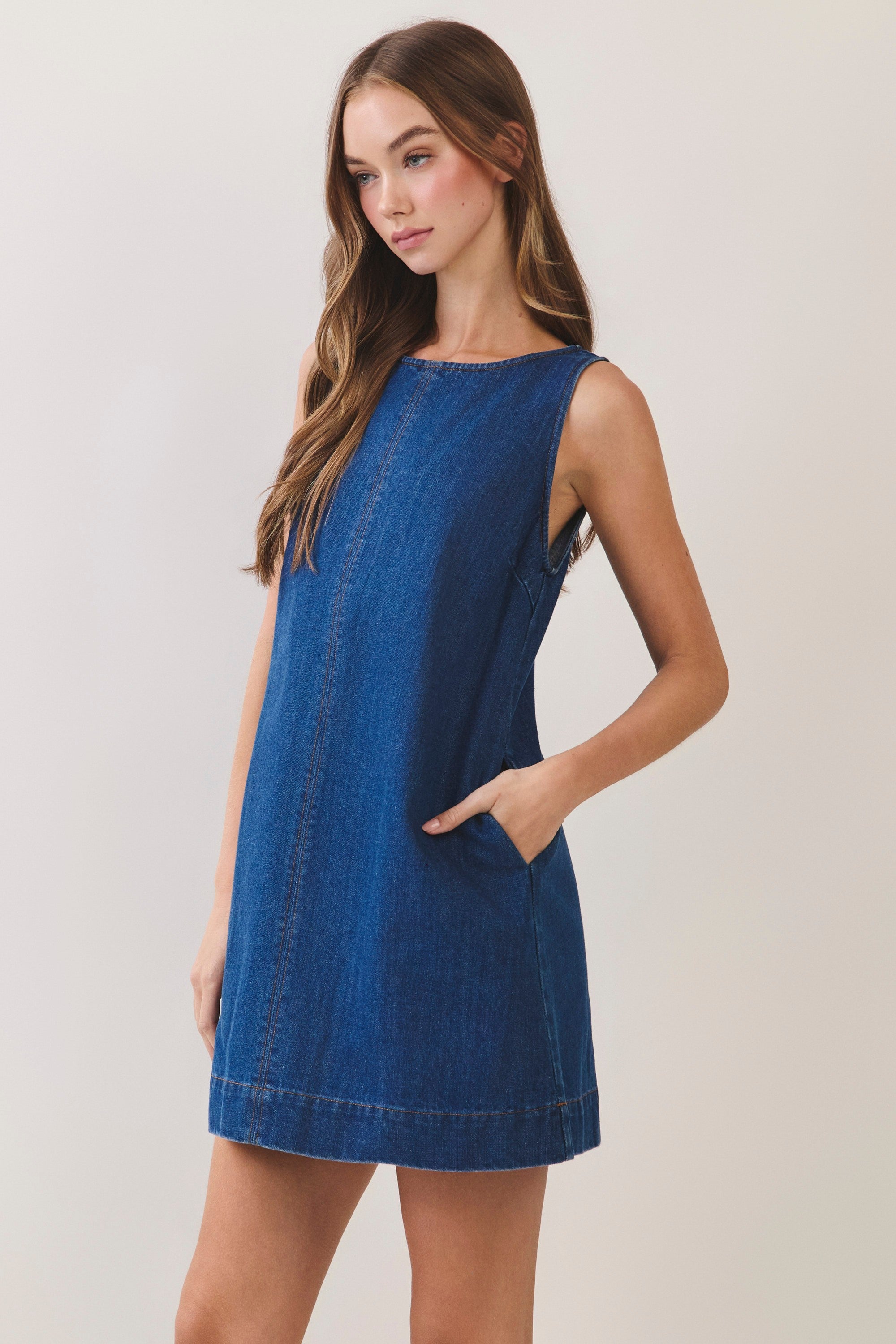 Annika Dress Denim