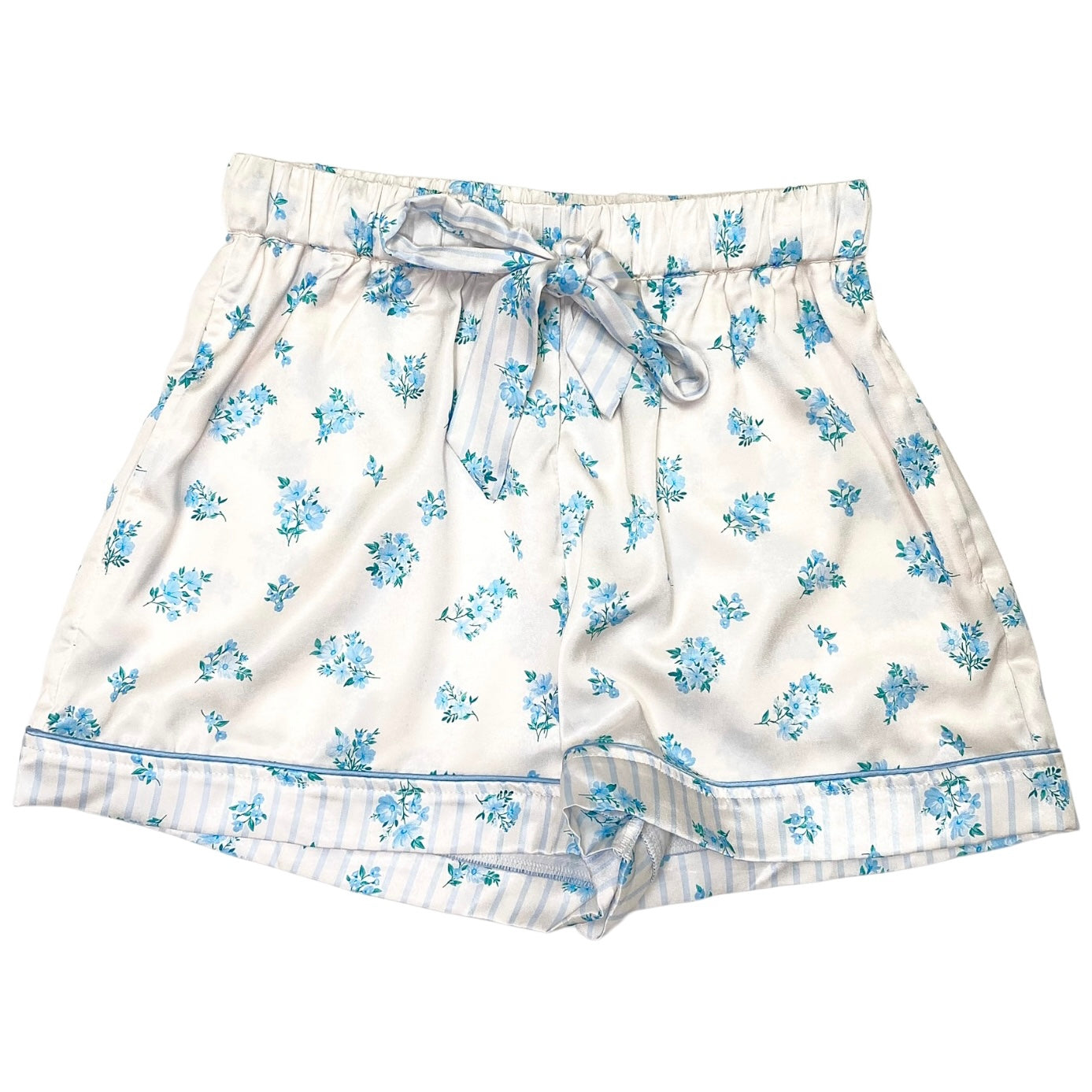 Mavis Pajamas White/LT Blue