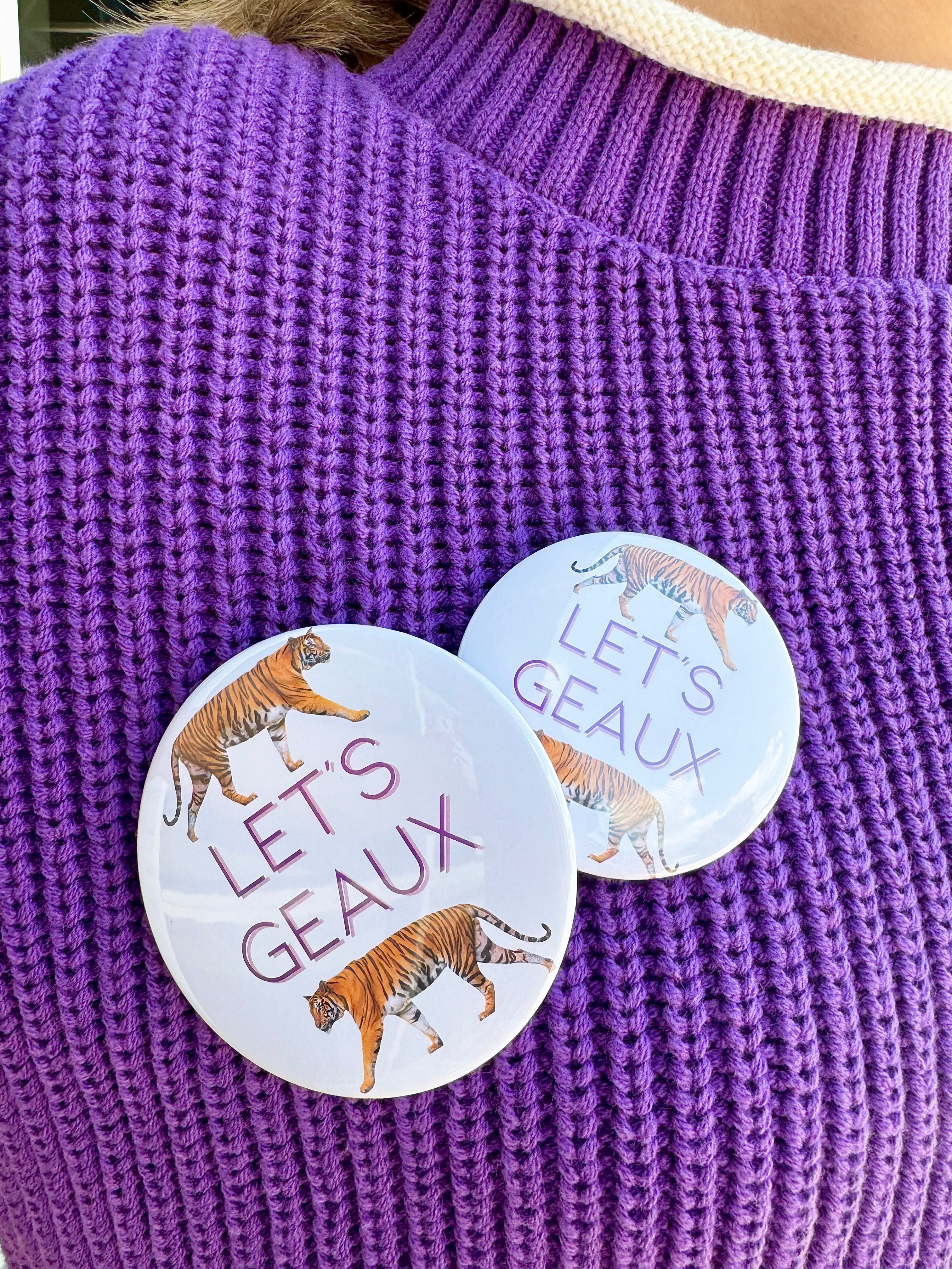 Let's Geaux Pin Large