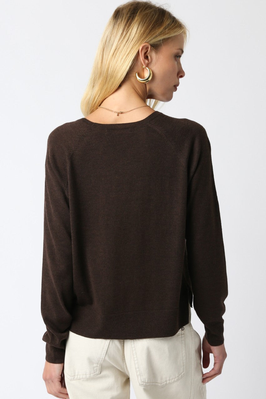Natalie Sweatshirt DK. Brown