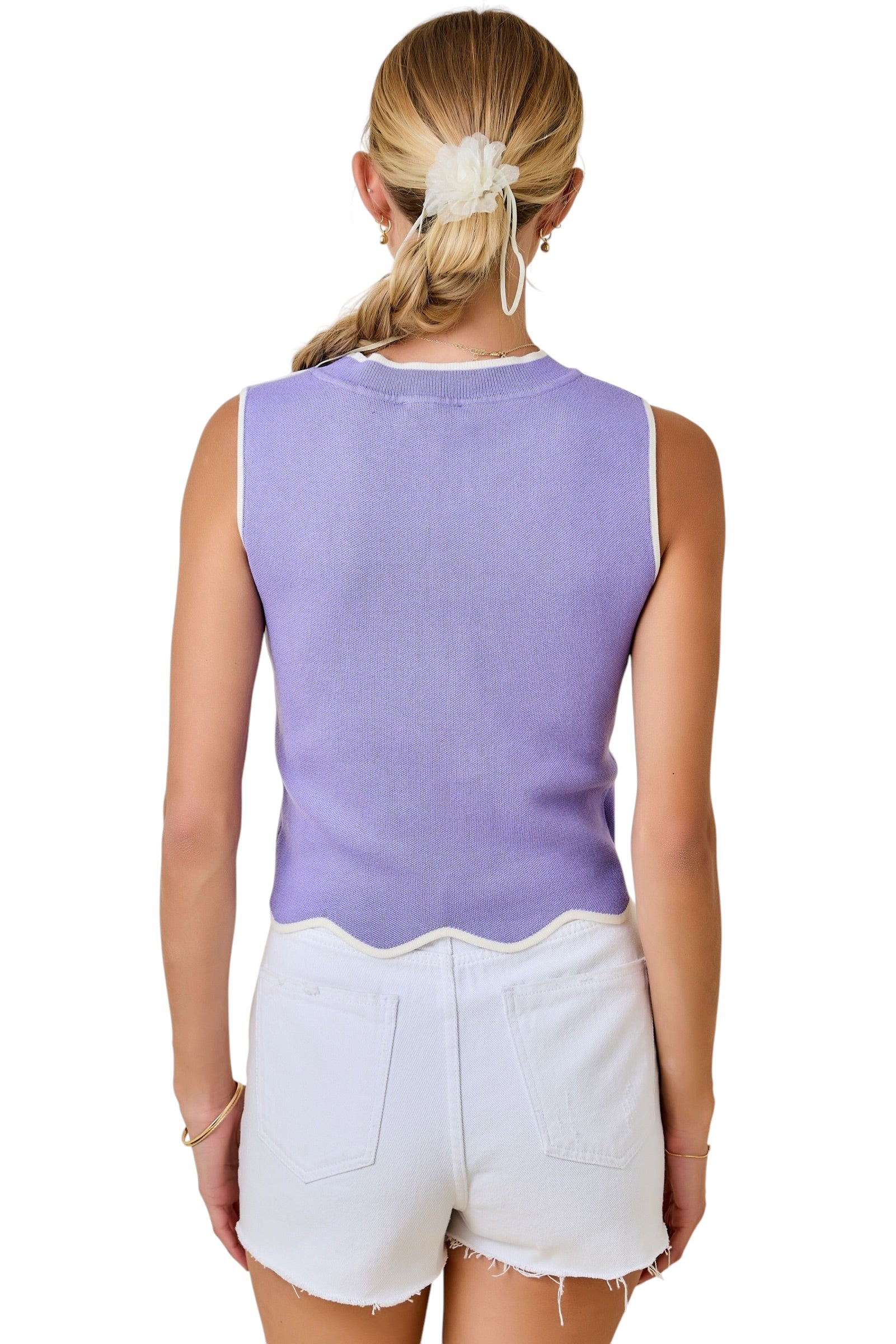 Elle Sweater Top Lavender