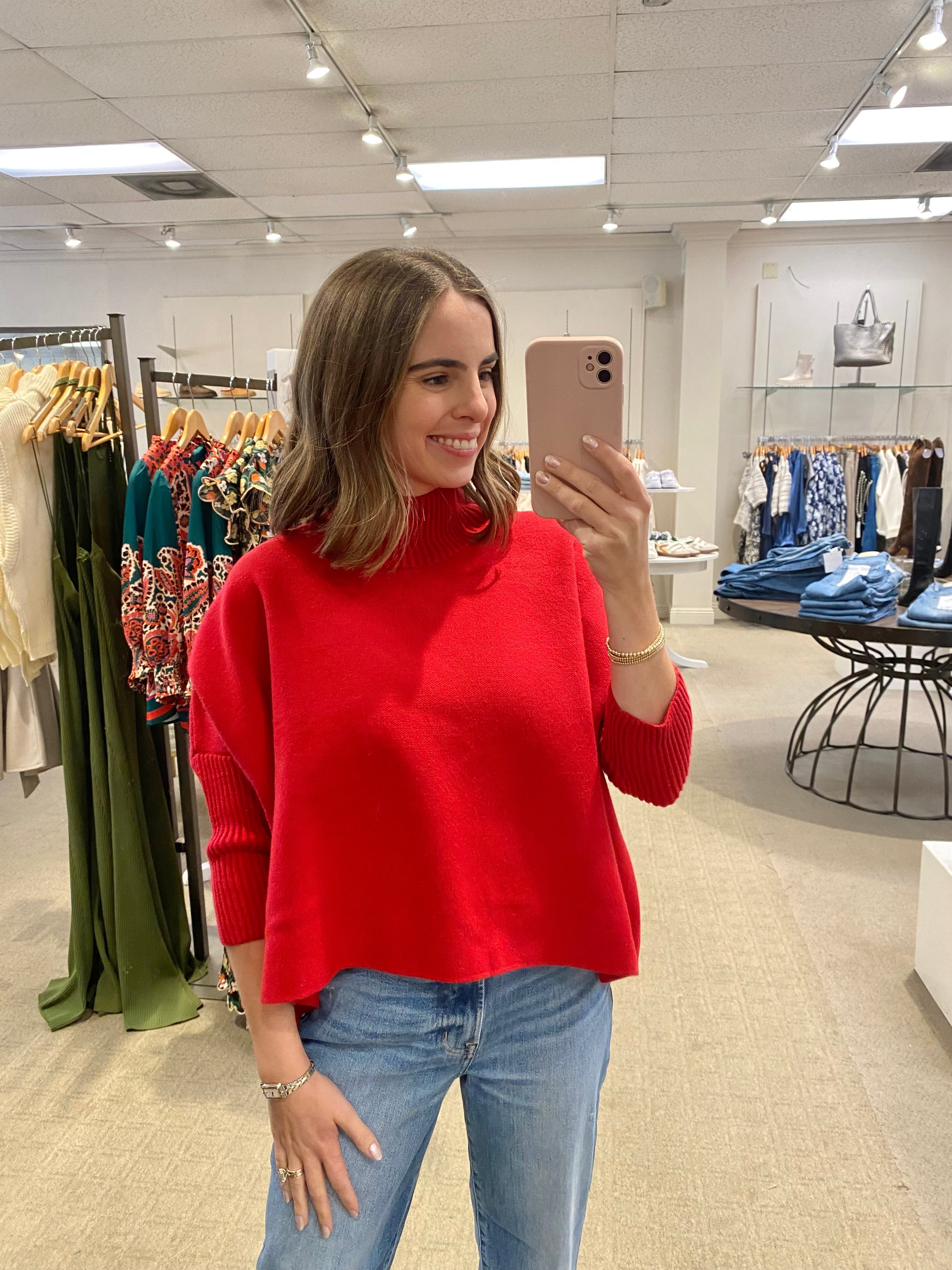 Aja Sweater Scarlet