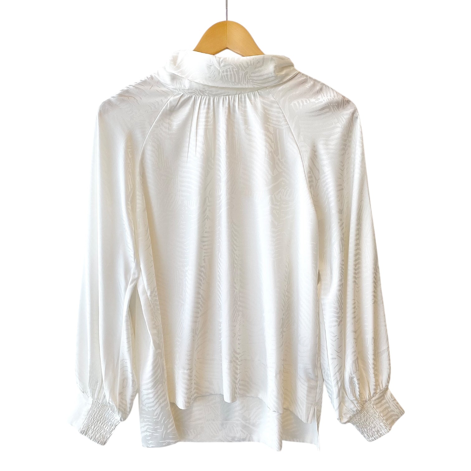 Roll Neck Blouse White