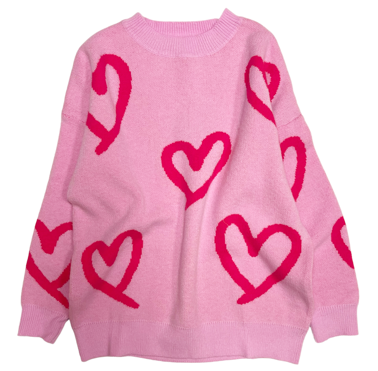 Heart Sweater Pink