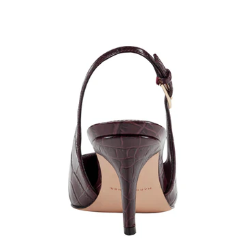 Slingback Pump Heel DK. Brown