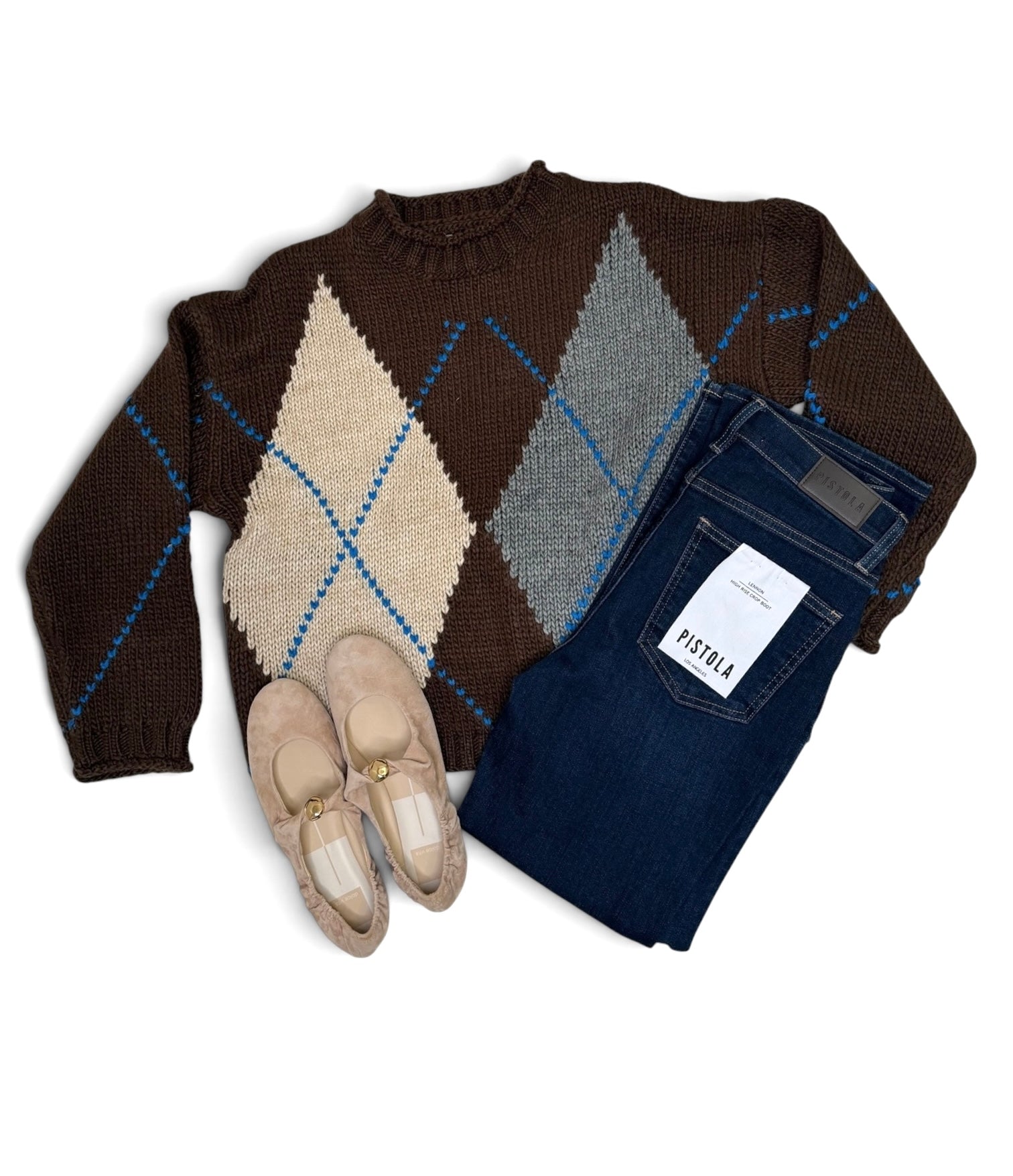 Layla Pullover Sweater Brown Multi