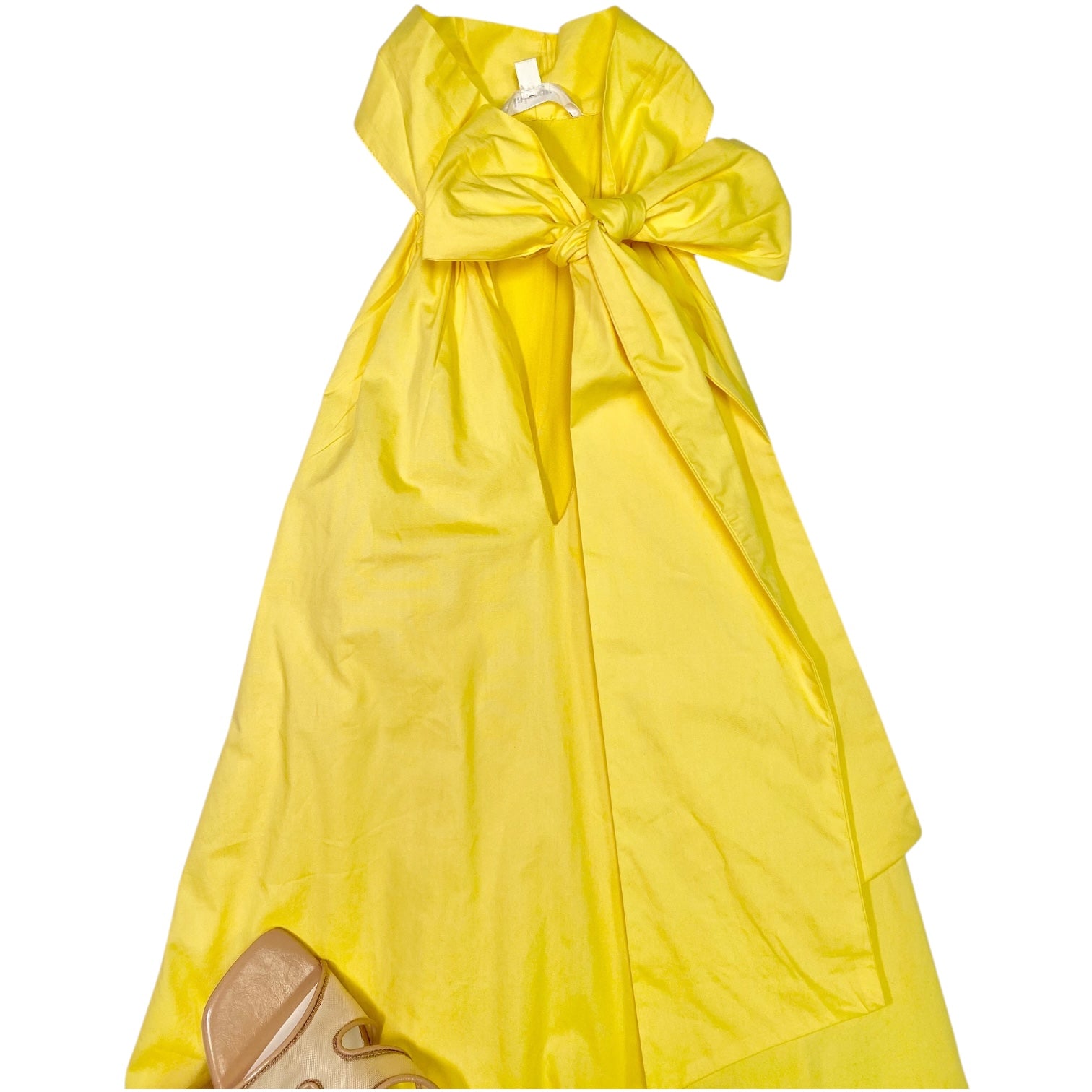 Bow Front Mini Dress Yellow