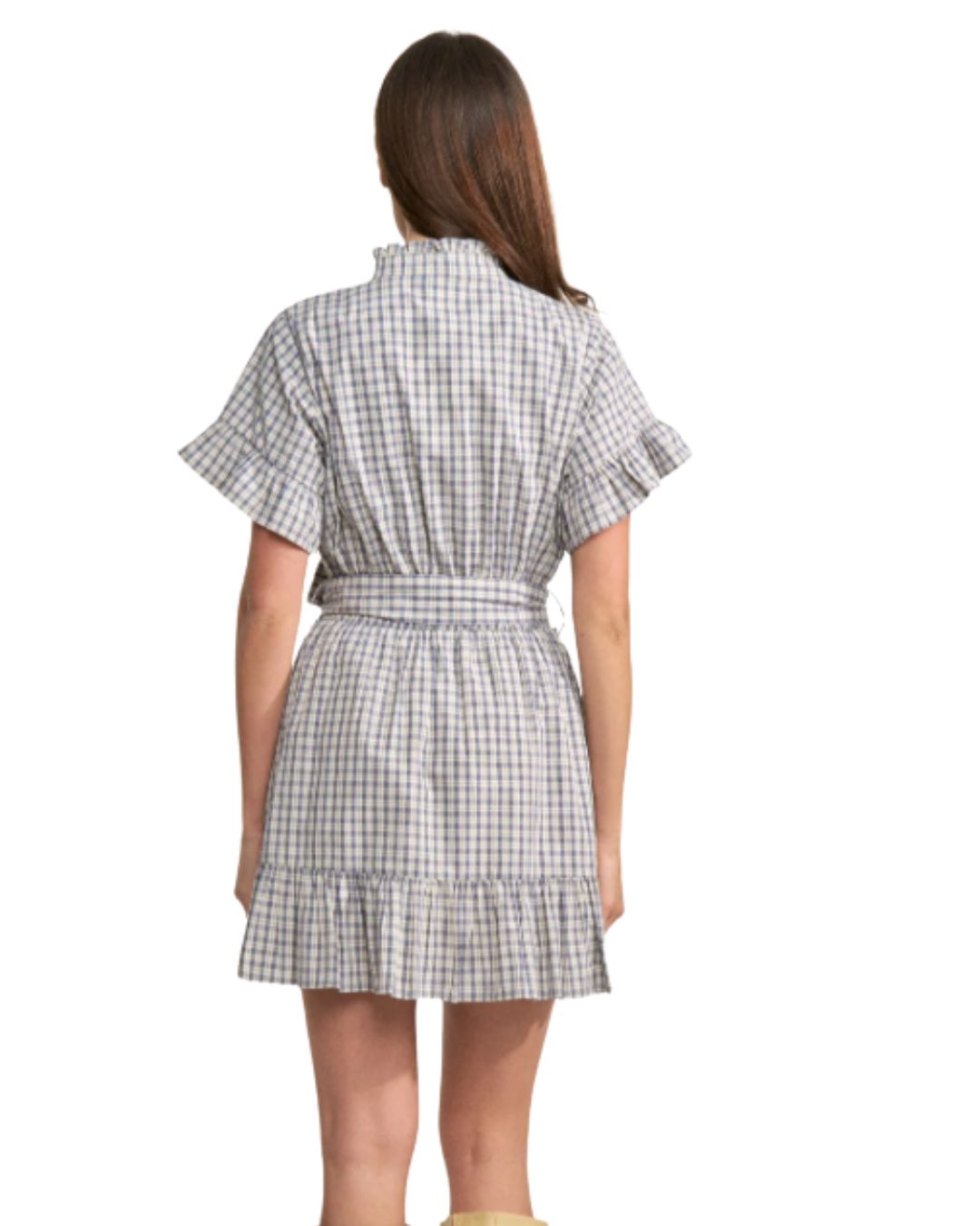 Amiri Dress White Blue Navy