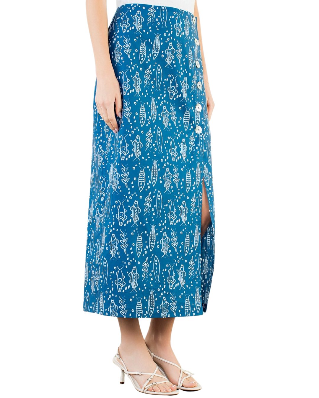 Alexia Maxi Skirt Blue