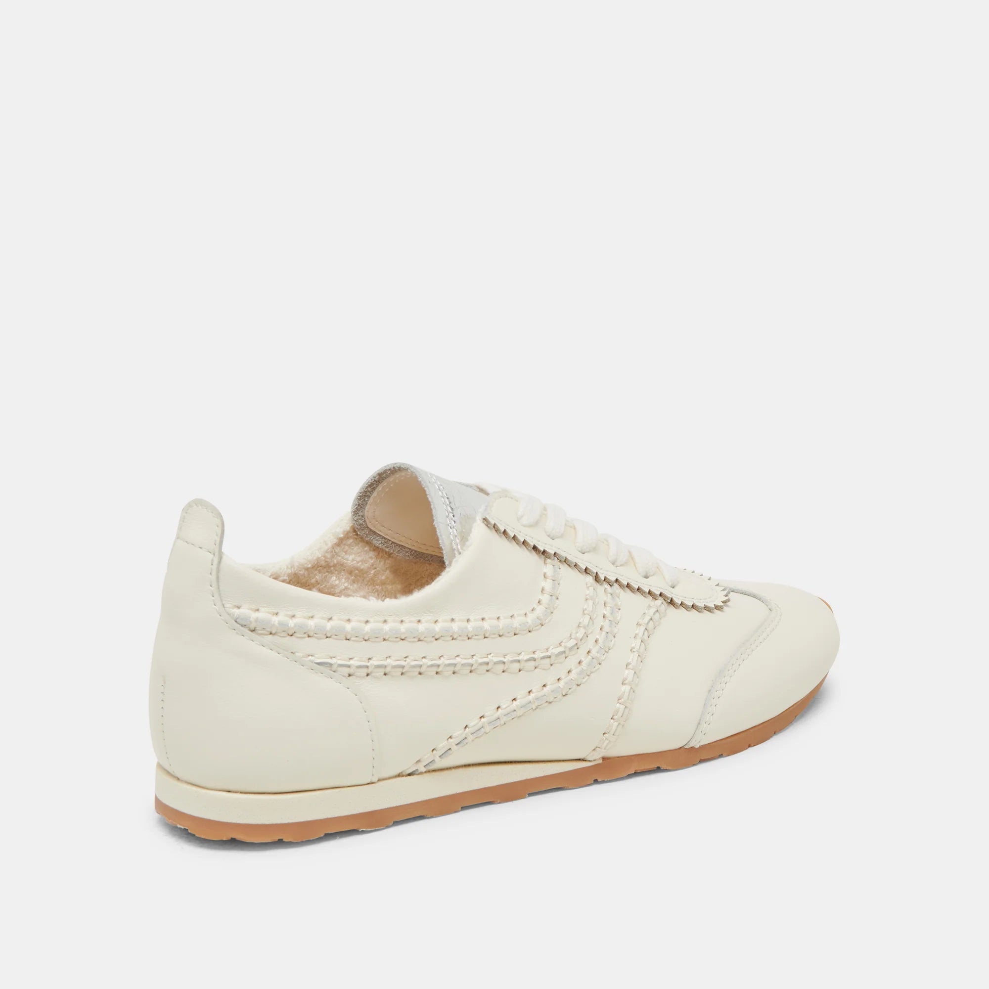 Sporty Sneaker Off White Leather