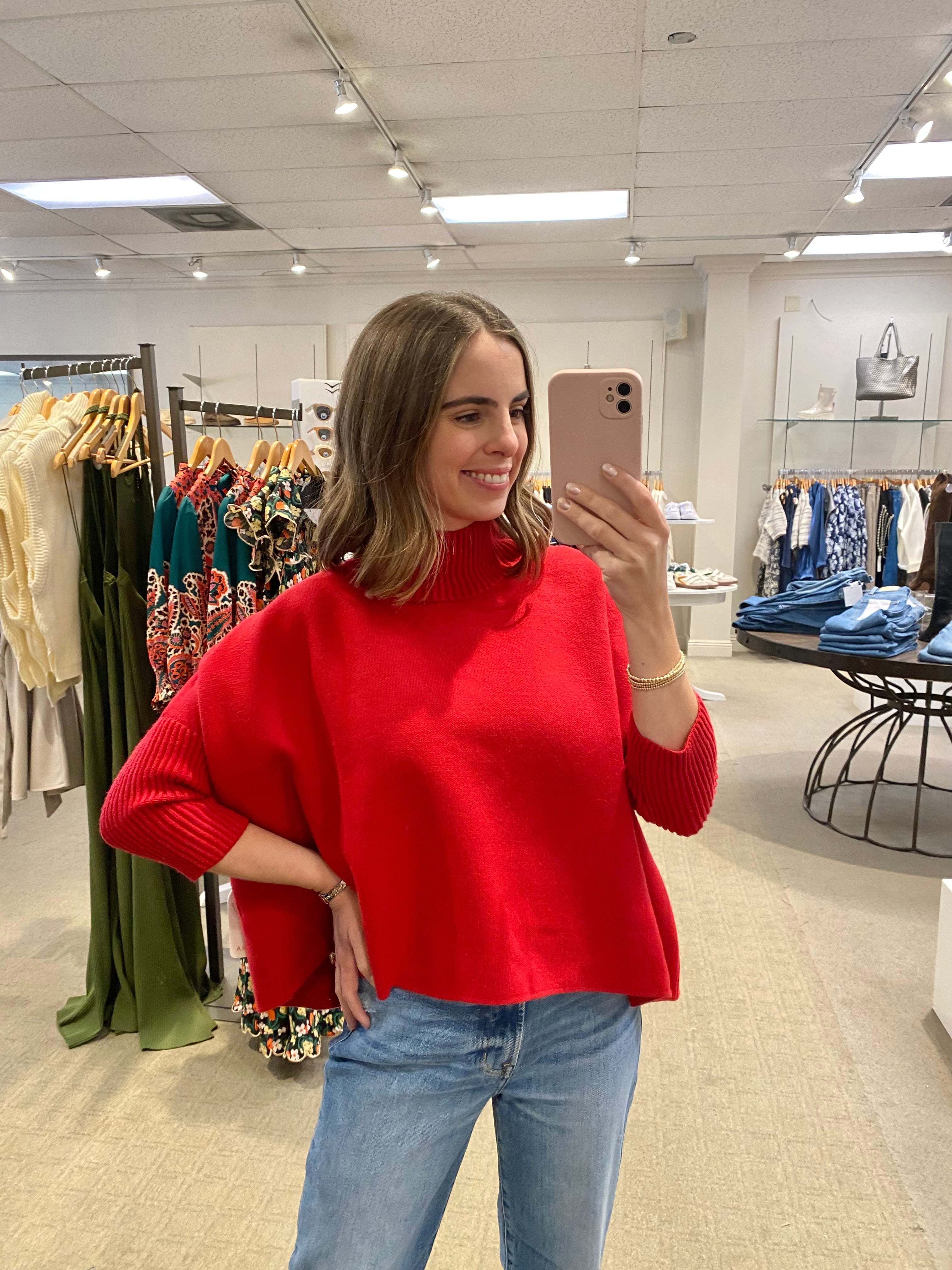 Aja Sweater Scarlet