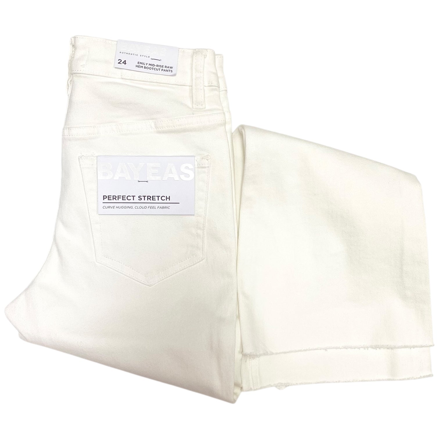 Emily Bootcut Jeans White
