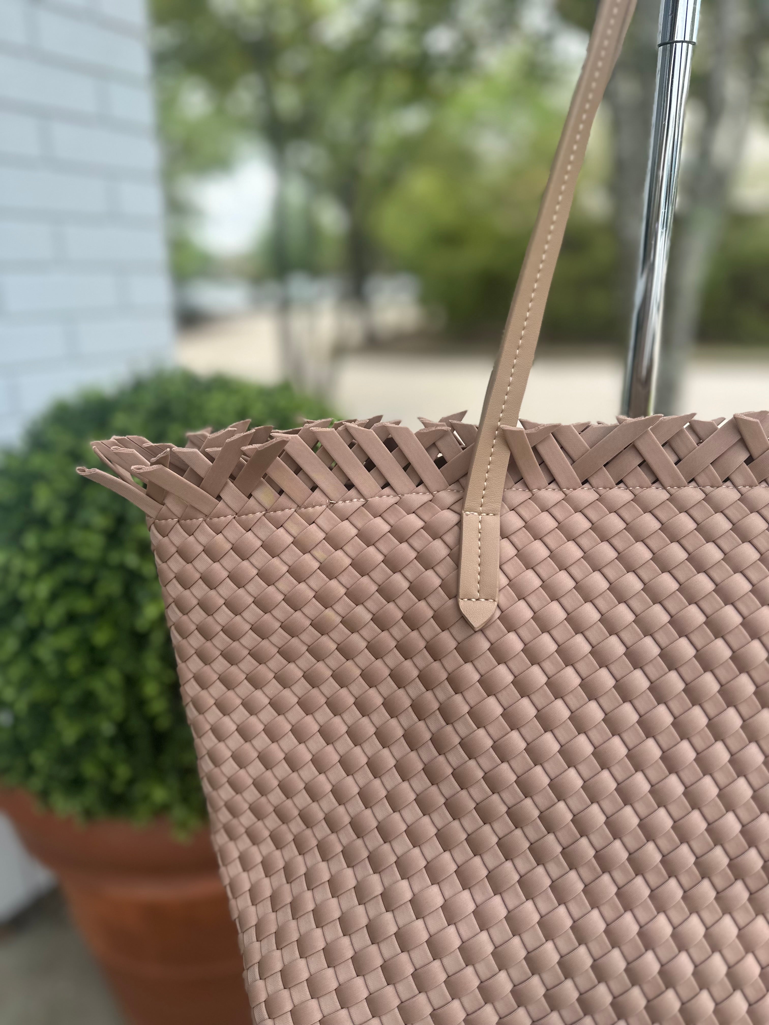 Woven Fringe Tote