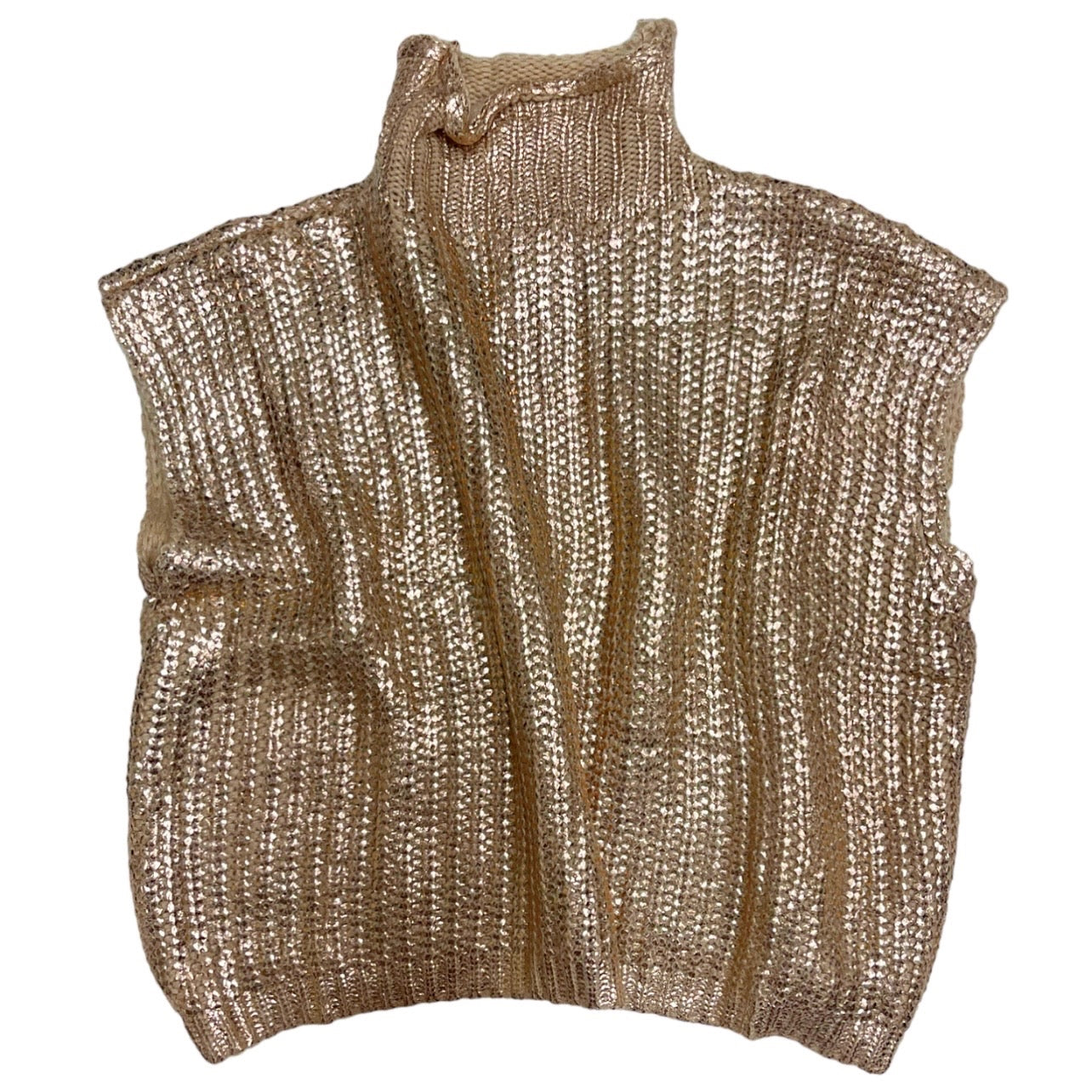 Metallic Sweater Gold