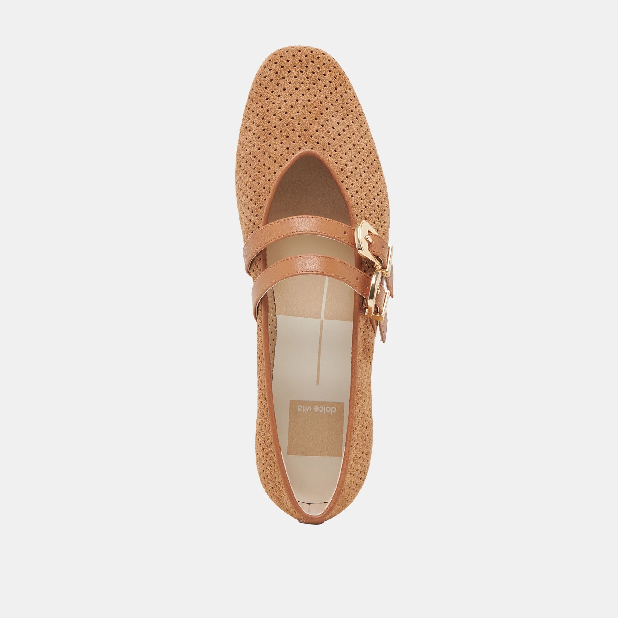 Double BCKL Ballet Flat Pecan Suede