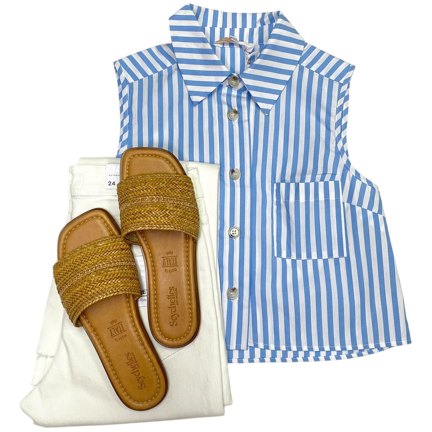 Arden Stripe Shirt LT. Blue