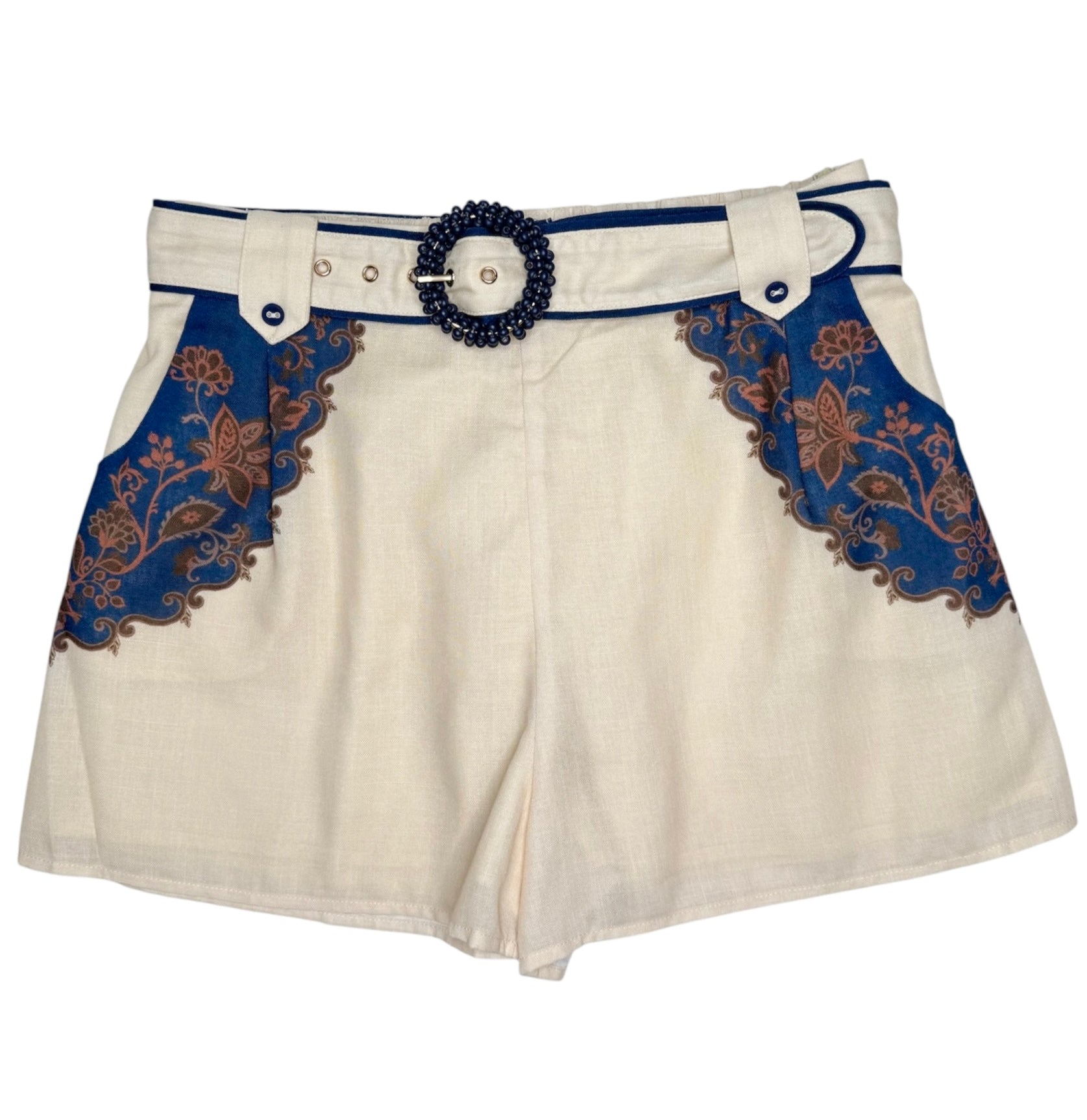 Viola Shorts Cream Multi