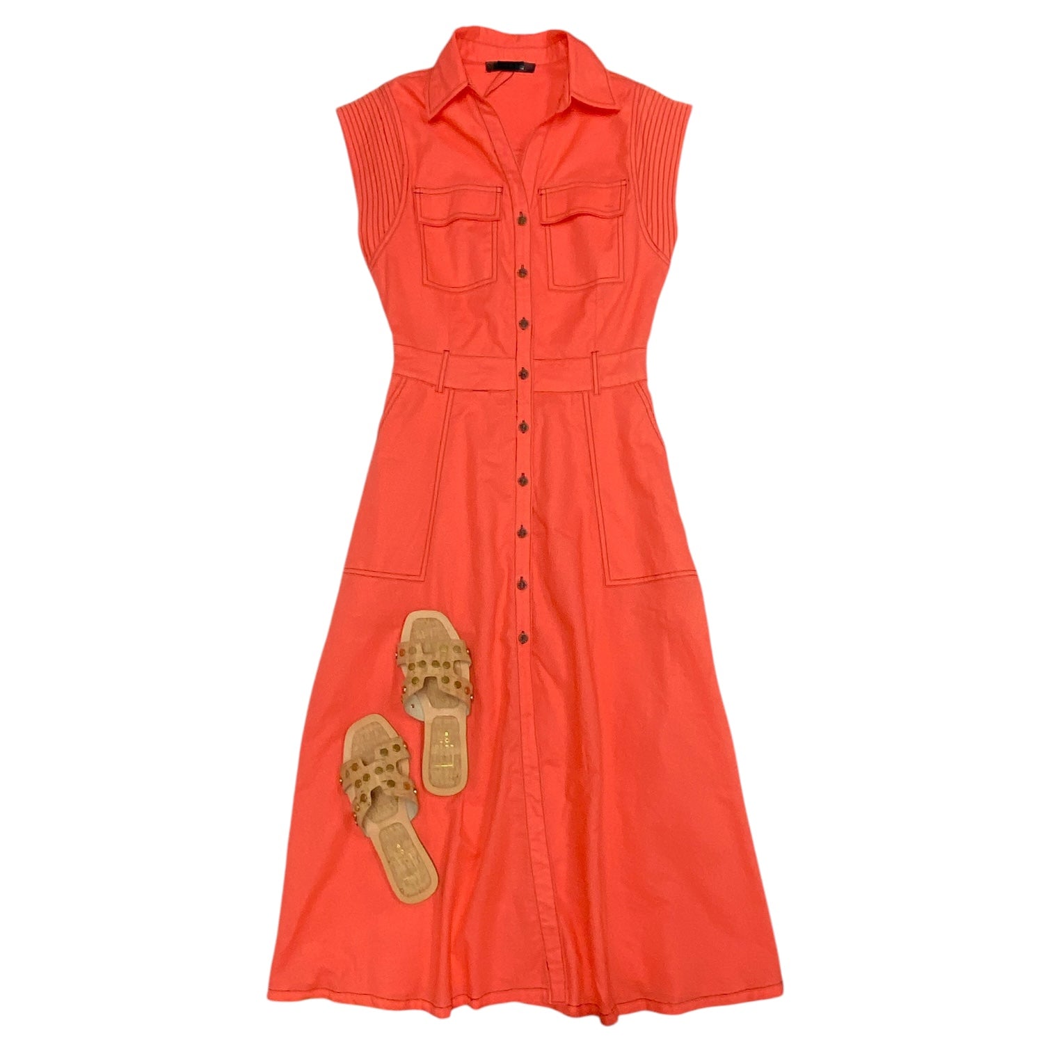 SLVLS Midi Dress Orange