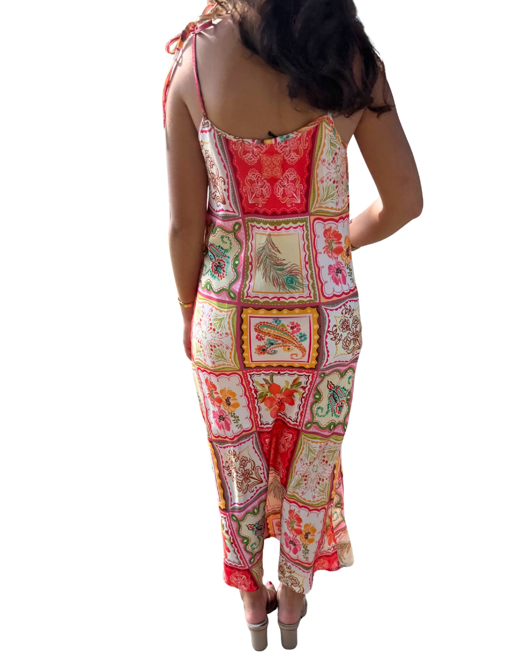 Luna Midi Dress Red