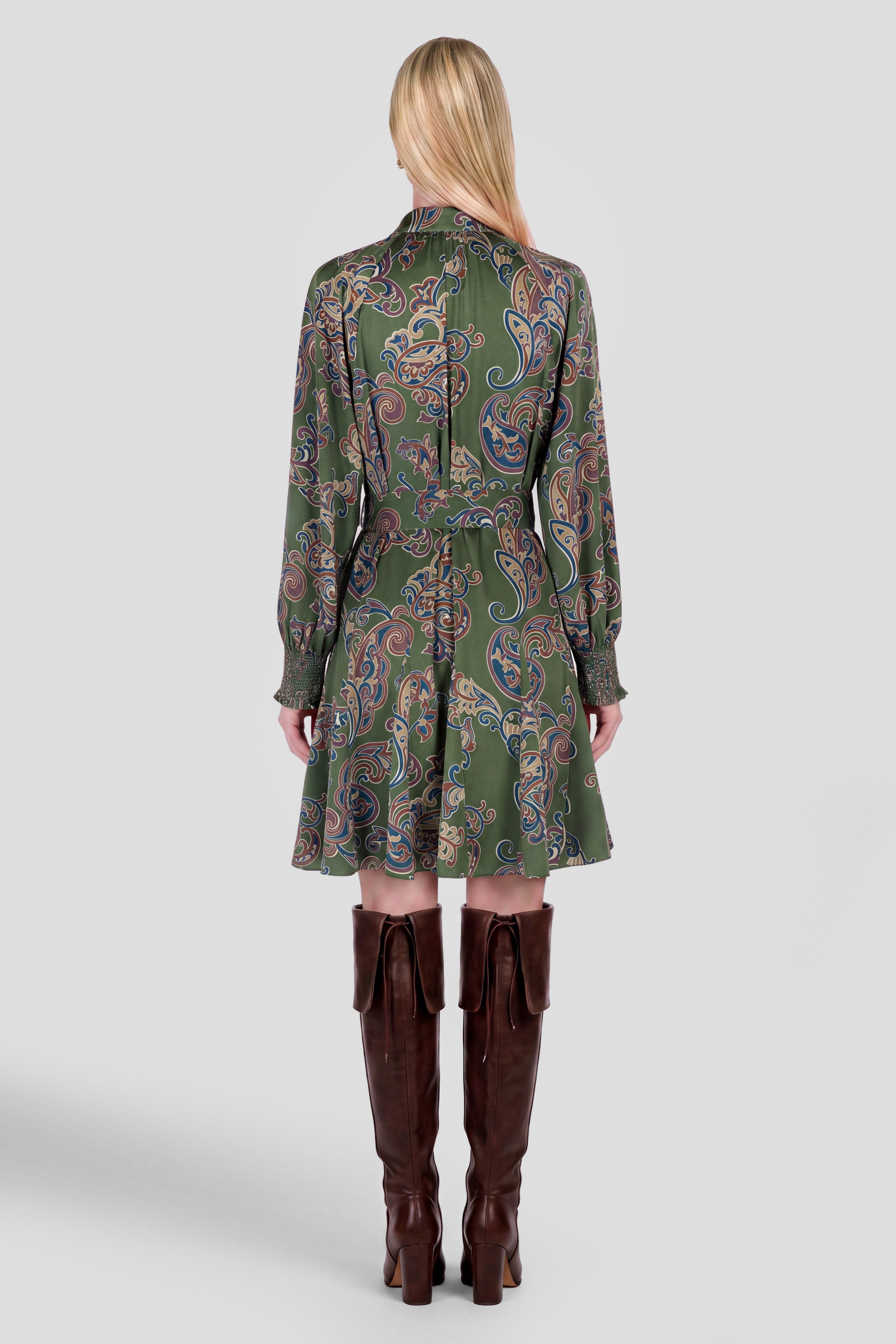 Kinslee Dress Olive Multi