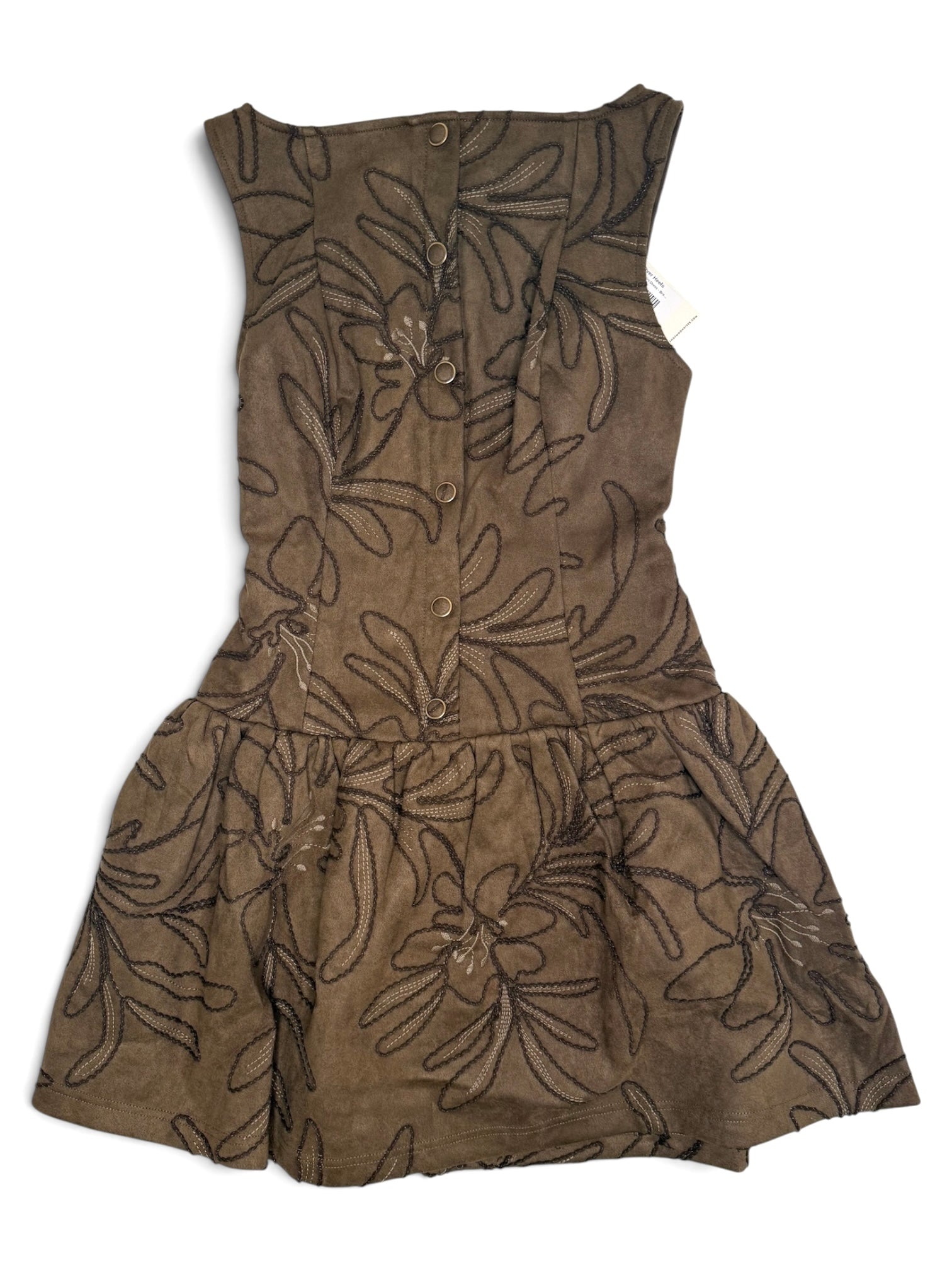 Molly Button Down Mini Dress Brown