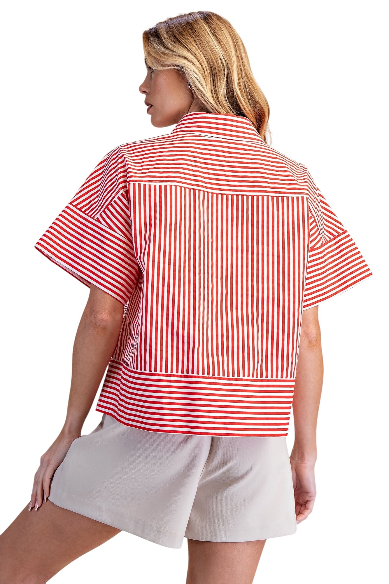 Etta BTN Down Red