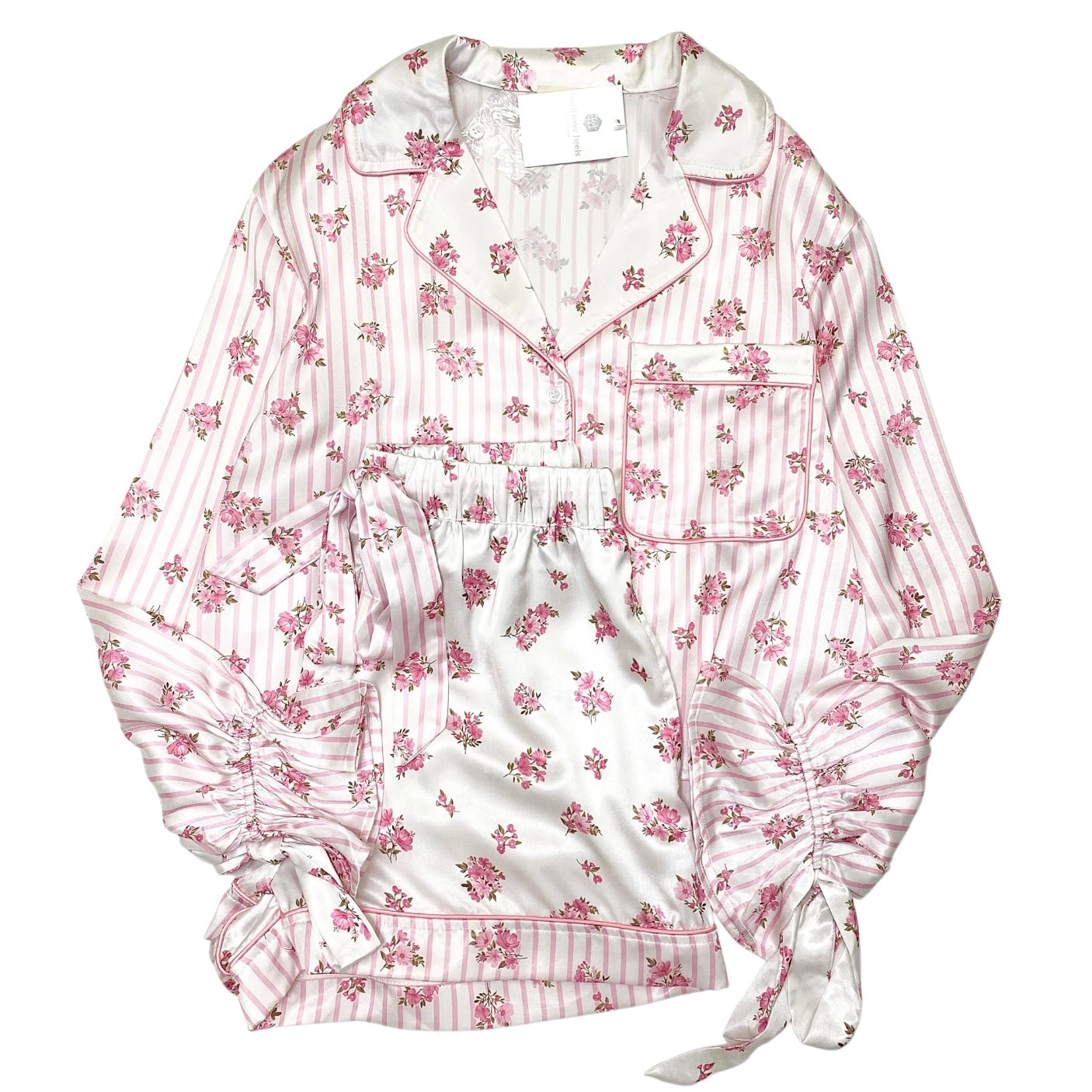 Mavis Pajamas White/Pink