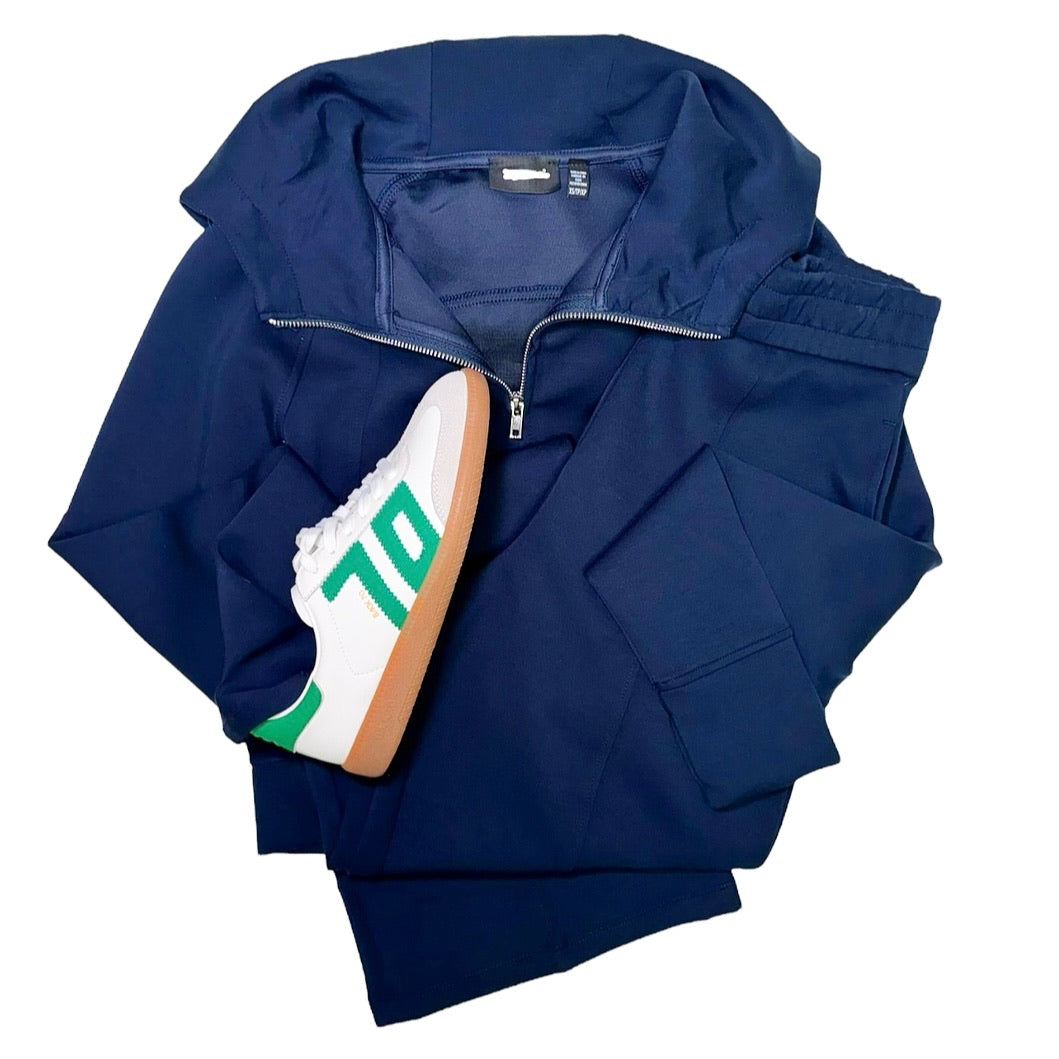 Maya Soft Knit Set Navy