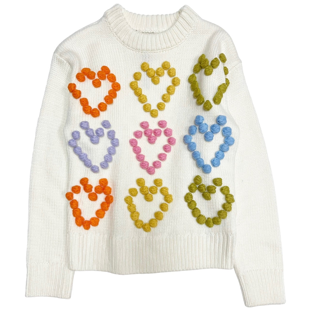 Heart Pom Sweater