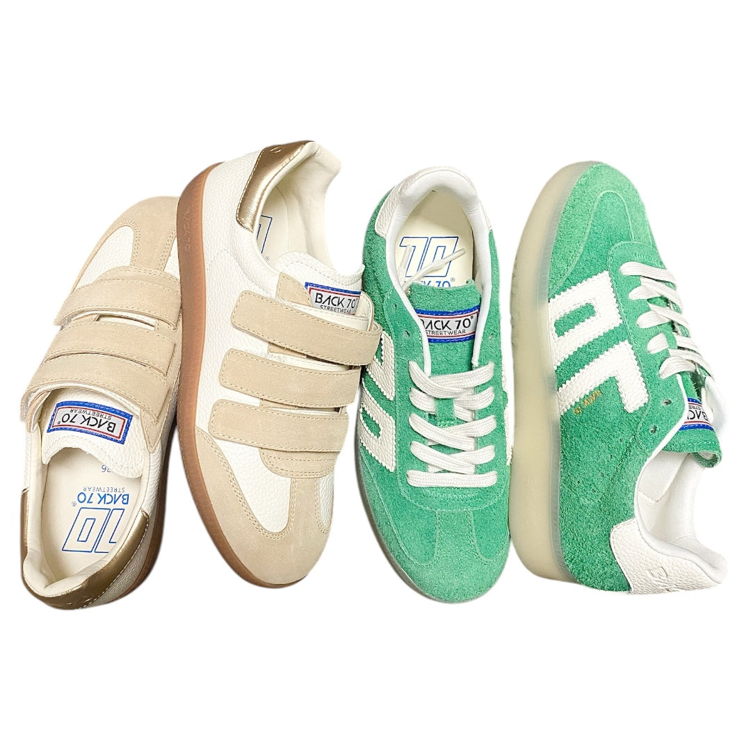 Platform Lace Up Sneaker Green