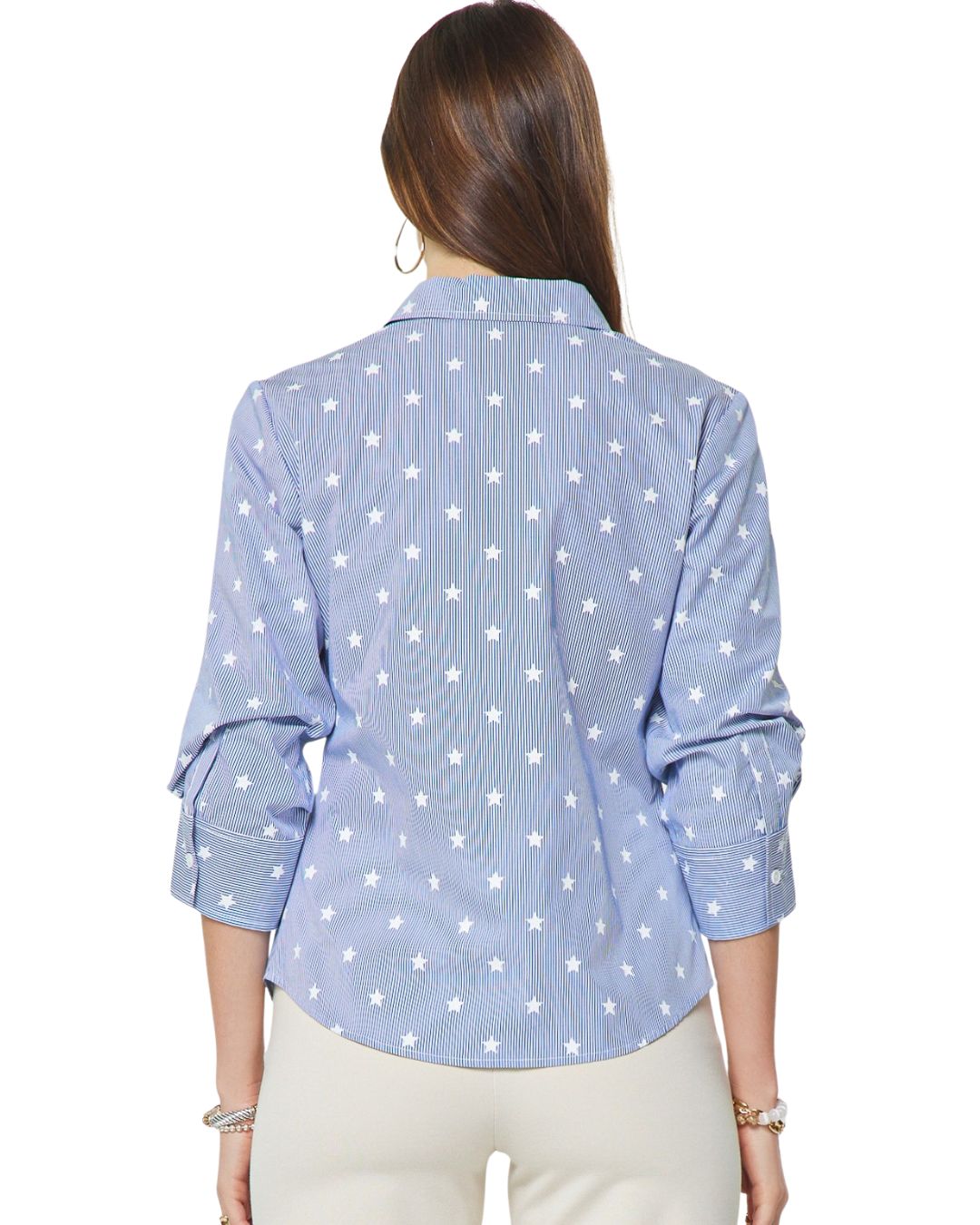 Theodora Top Blue-White