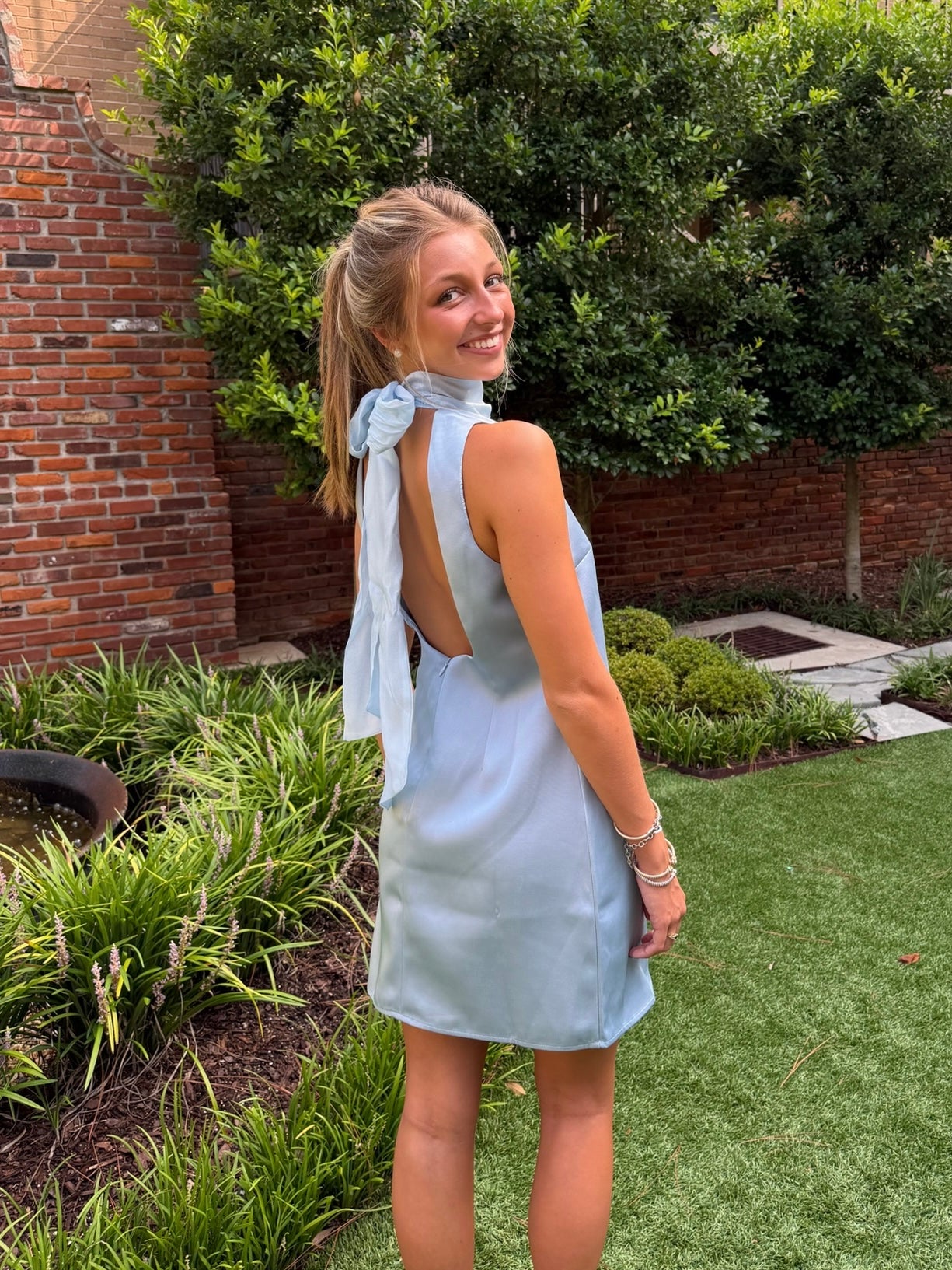 Wheeler Dress Dusty Blue